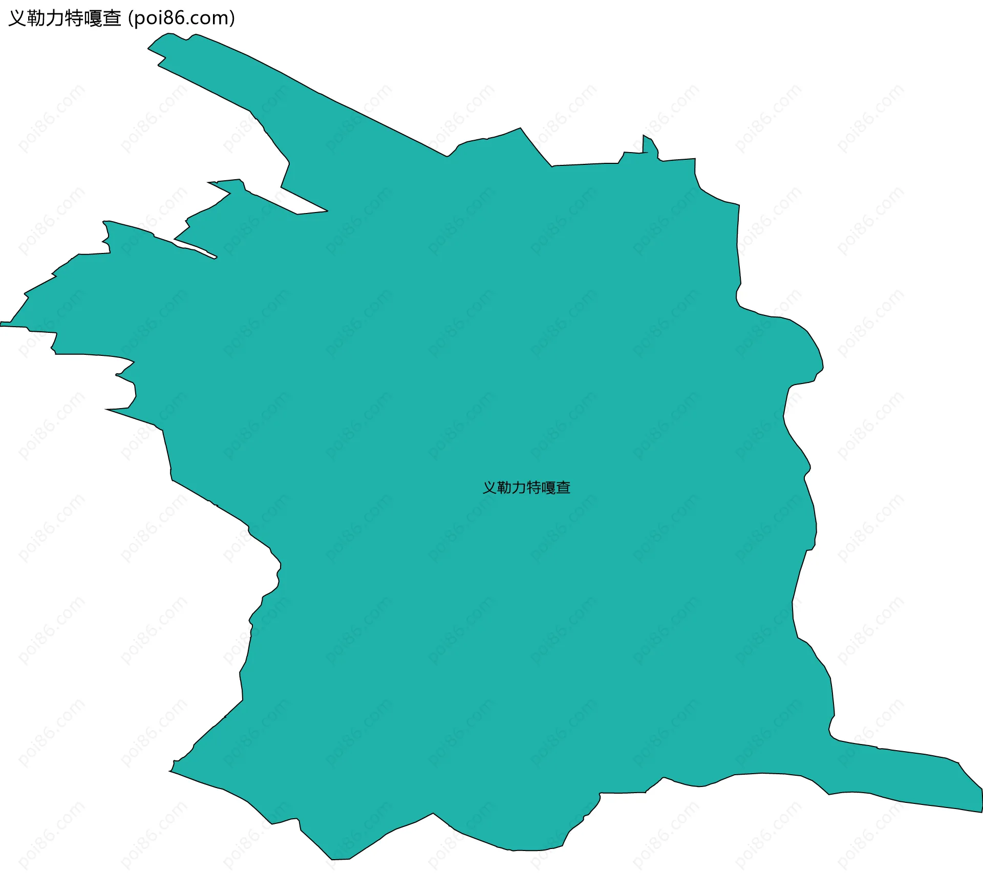 义勒力特嘎查边界地图