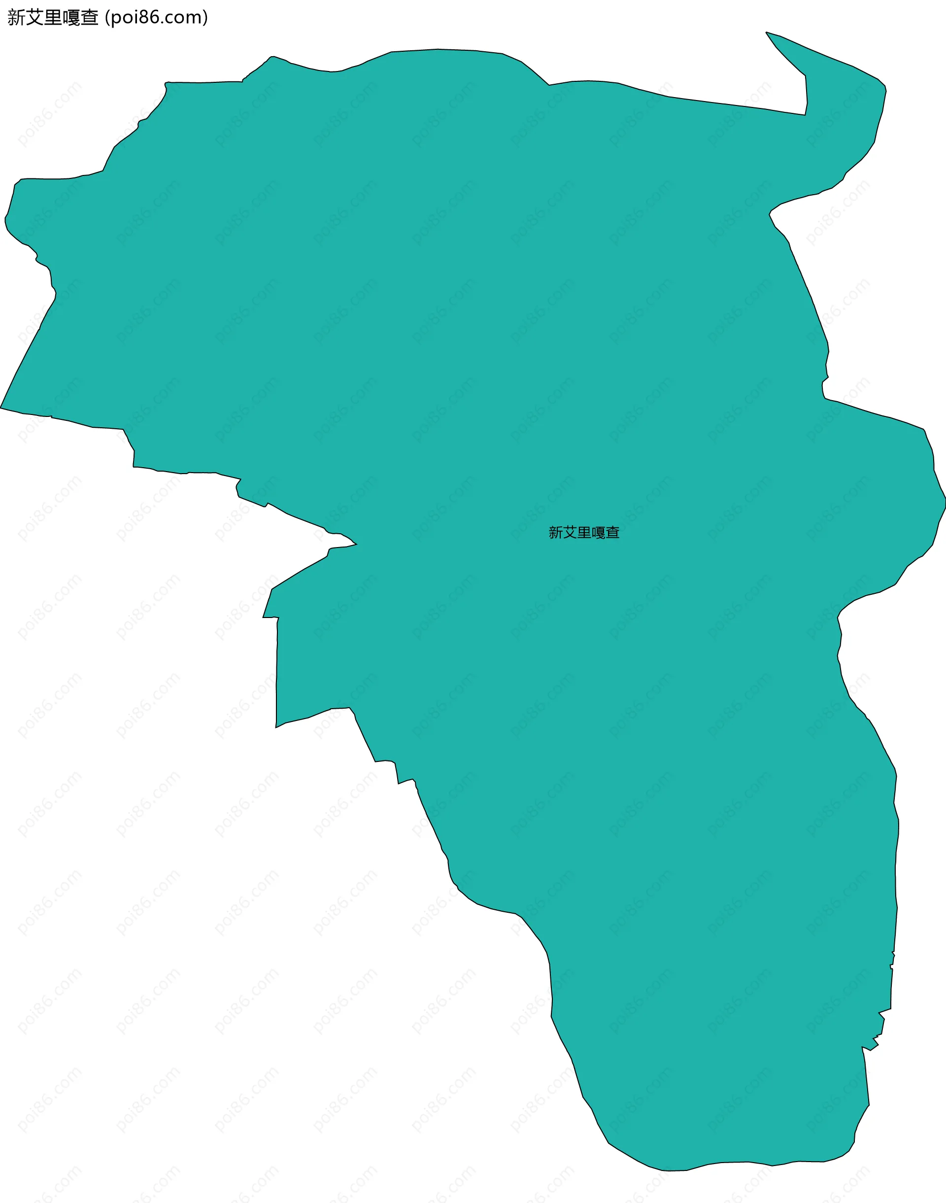 新艾里嘎查边界地图