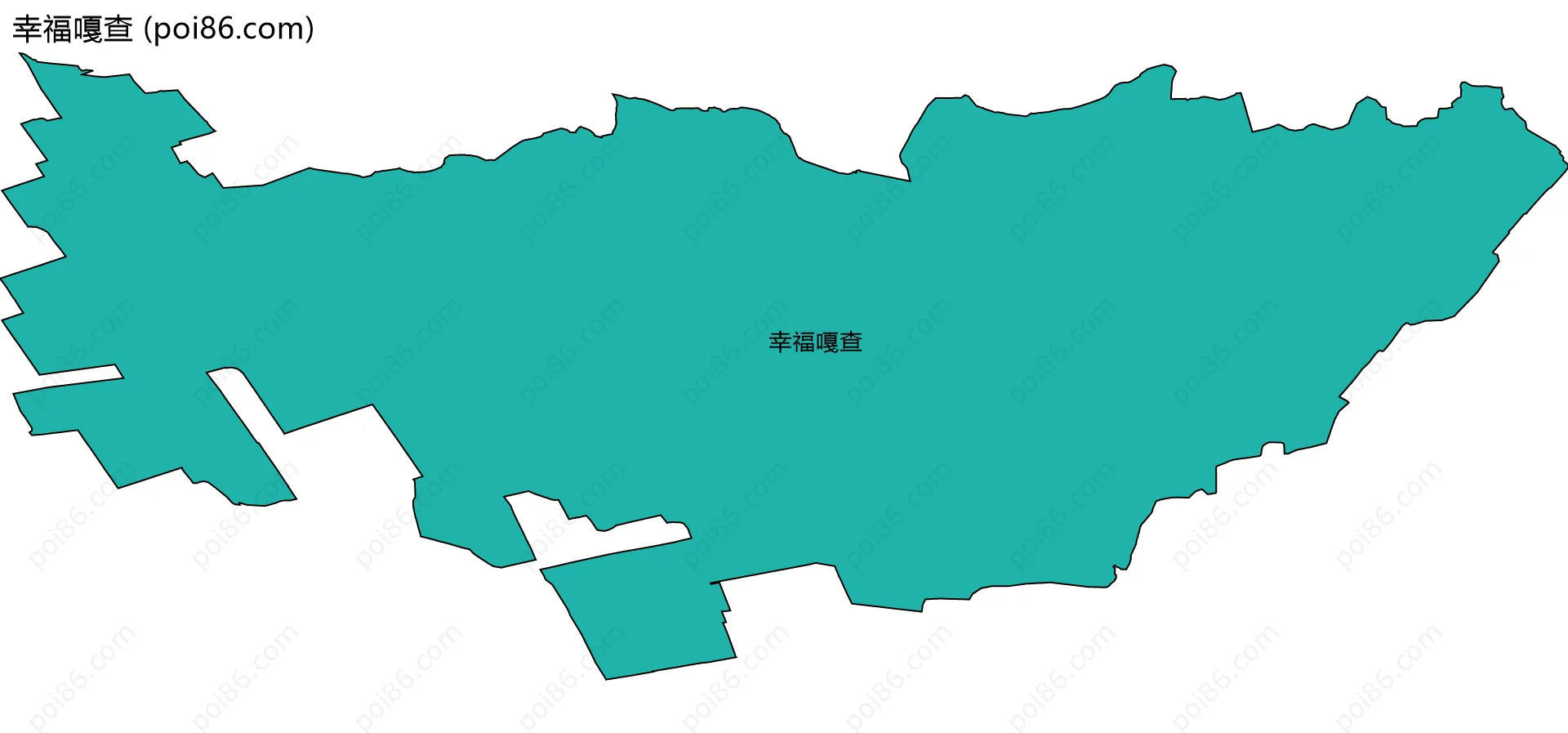 幸福嘎查边界地图