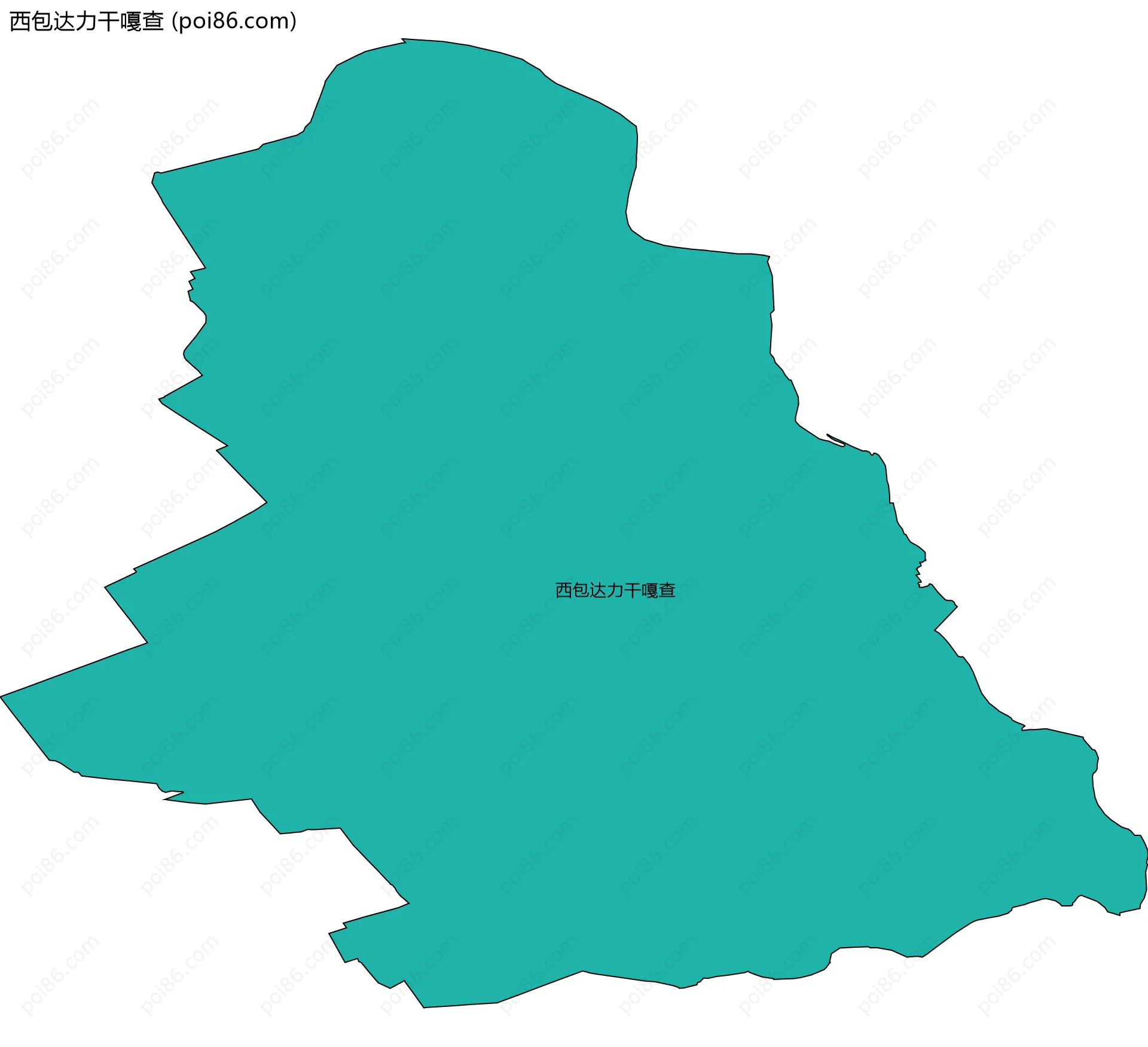 西包达力干嘎查边界地图