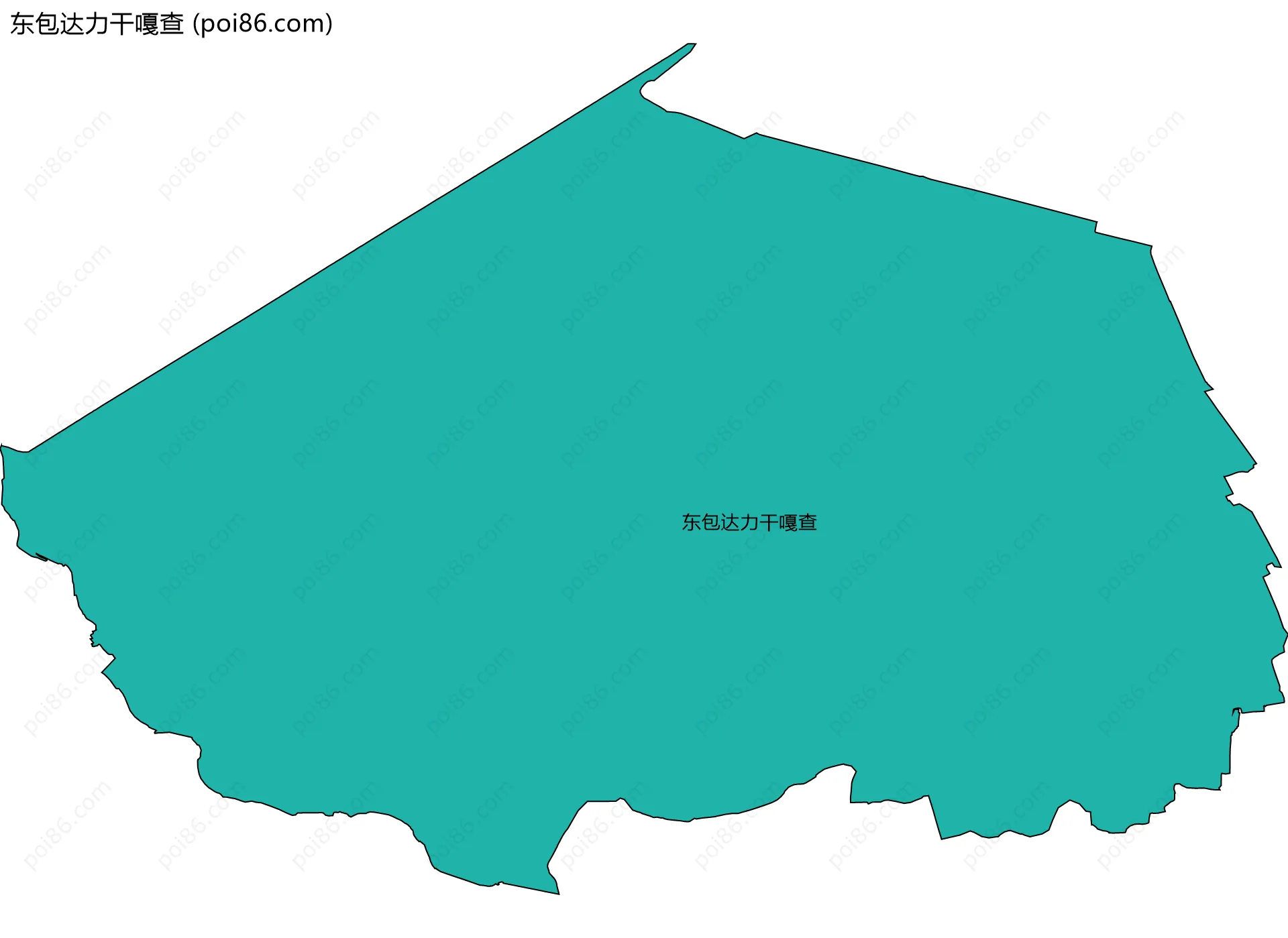 东包达力干嘎查边界地图