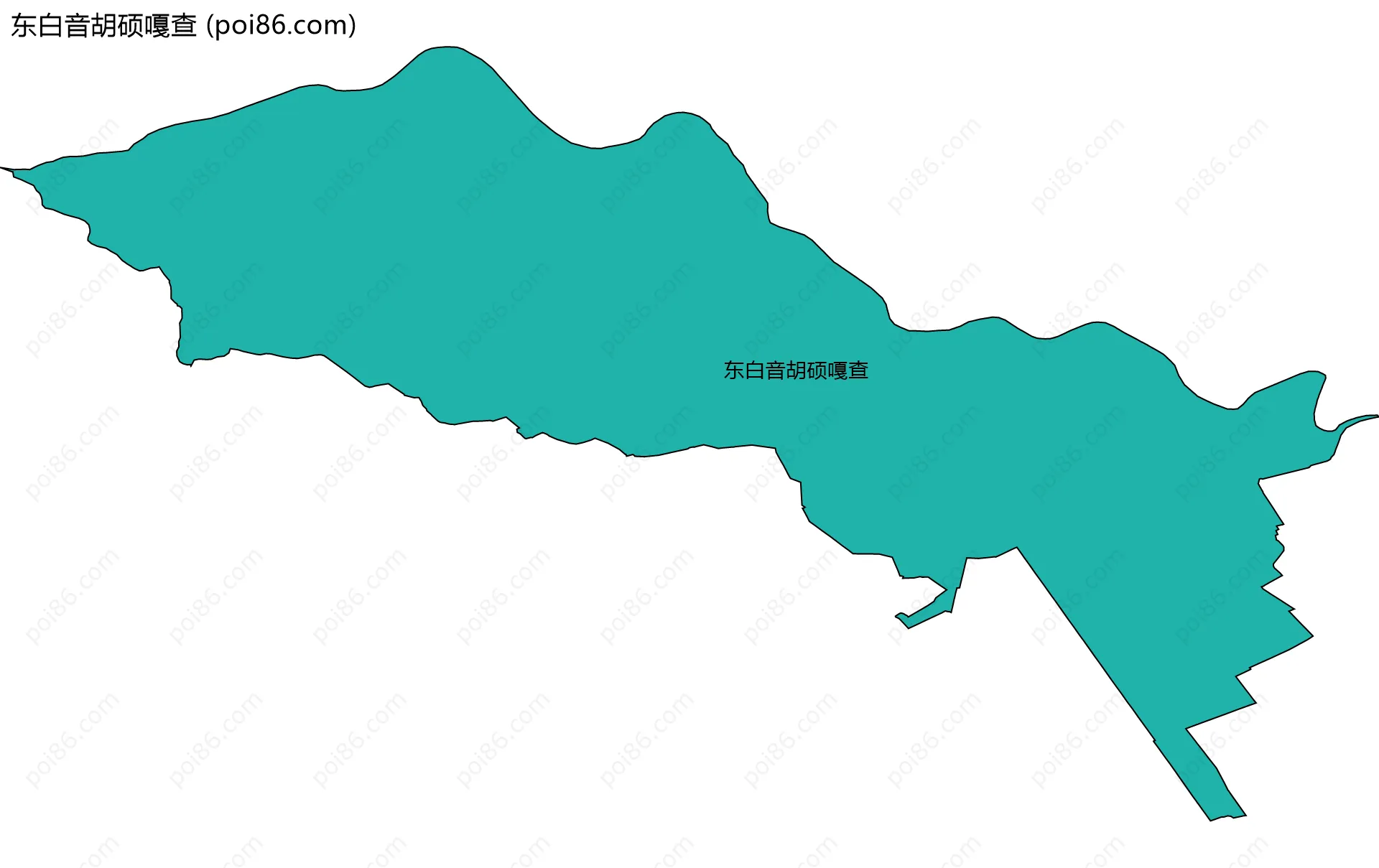 东白音胡硕嘎查边界地图
