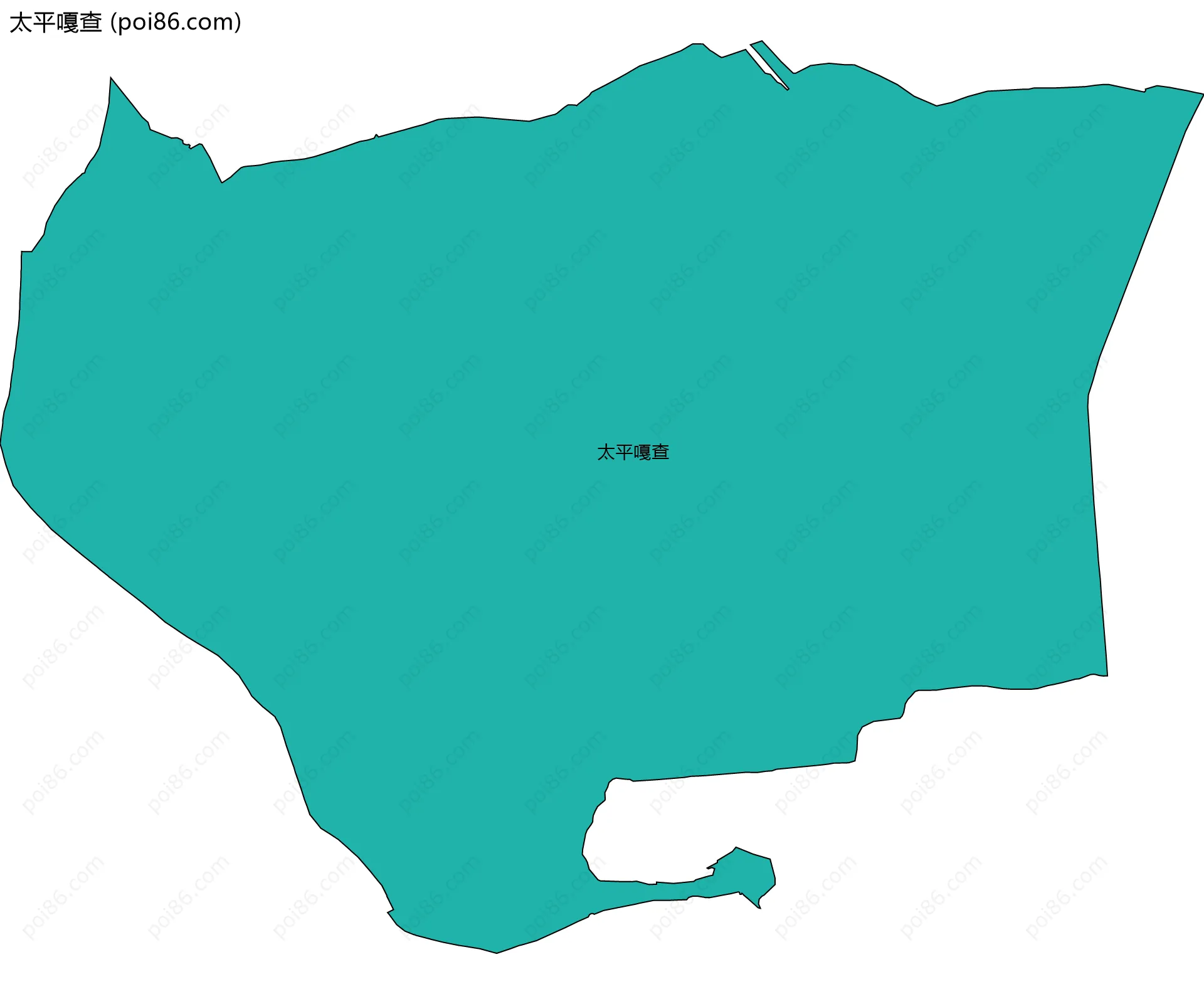 太平嘎查边界地图