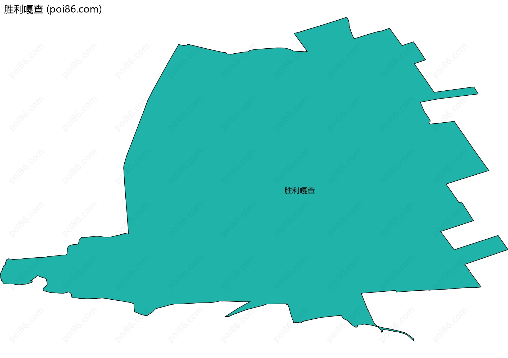 胜利嘎查边界地图