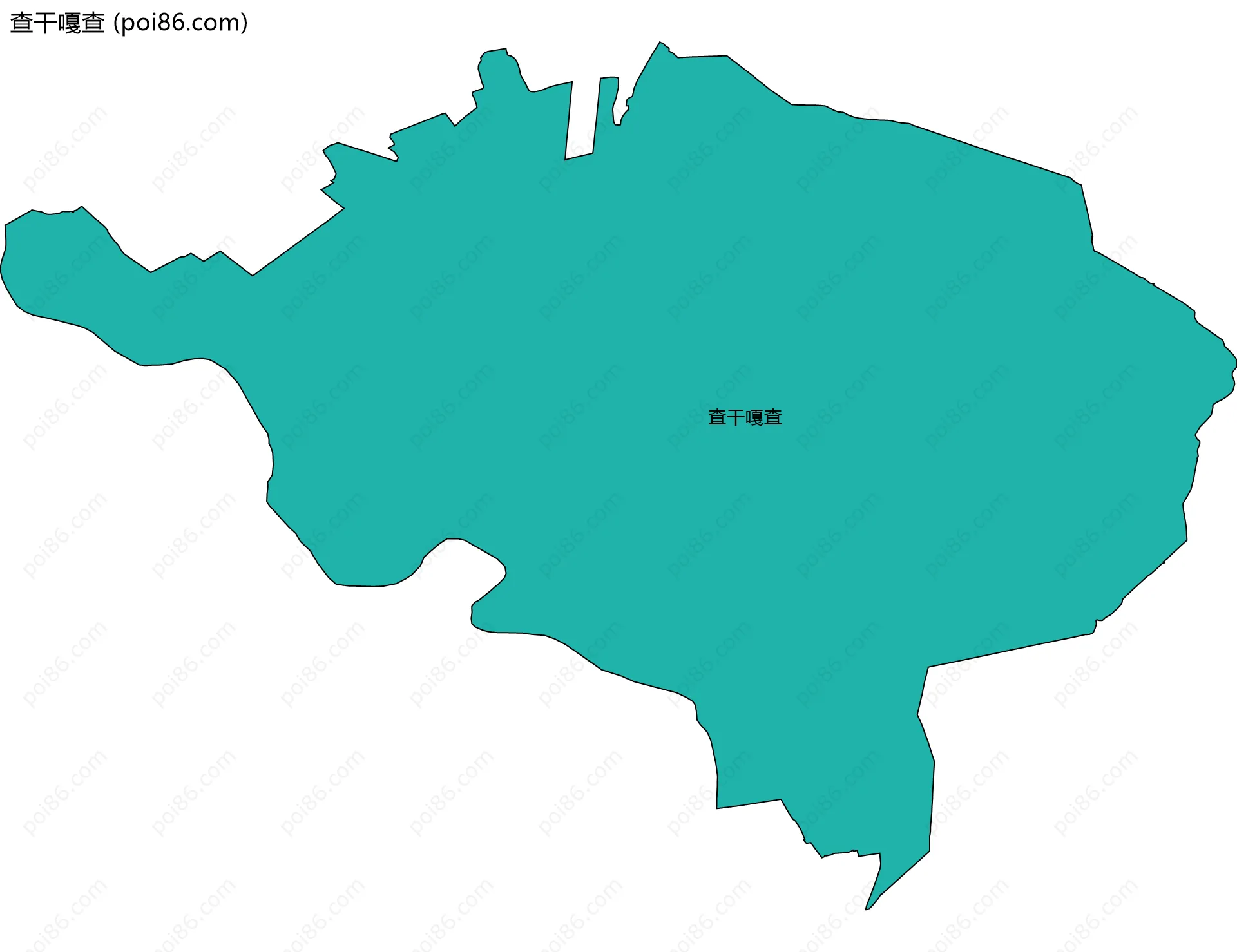 查干嘎查边界地图