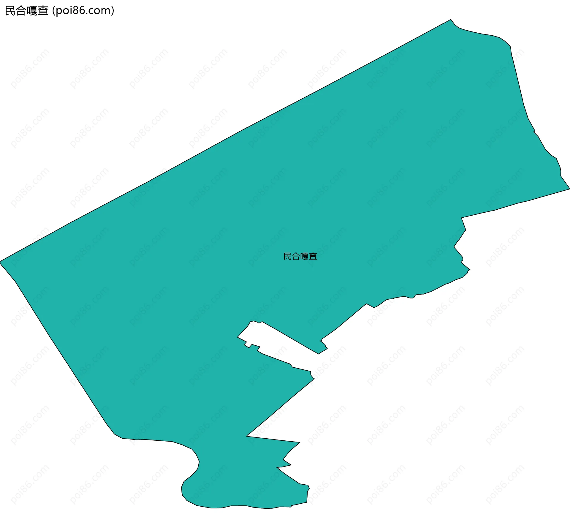 民合嘎查边界地图