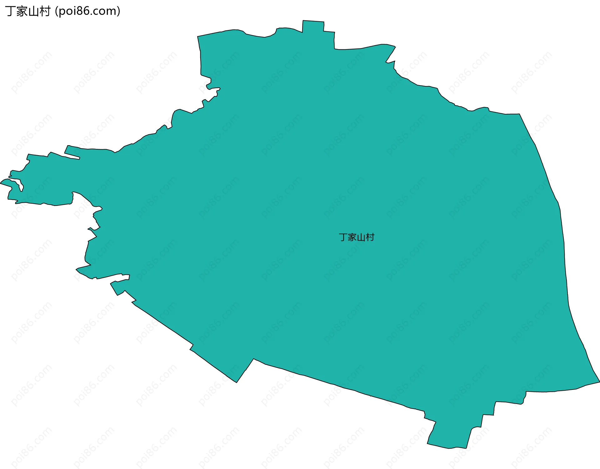 丁家山村边界地图
