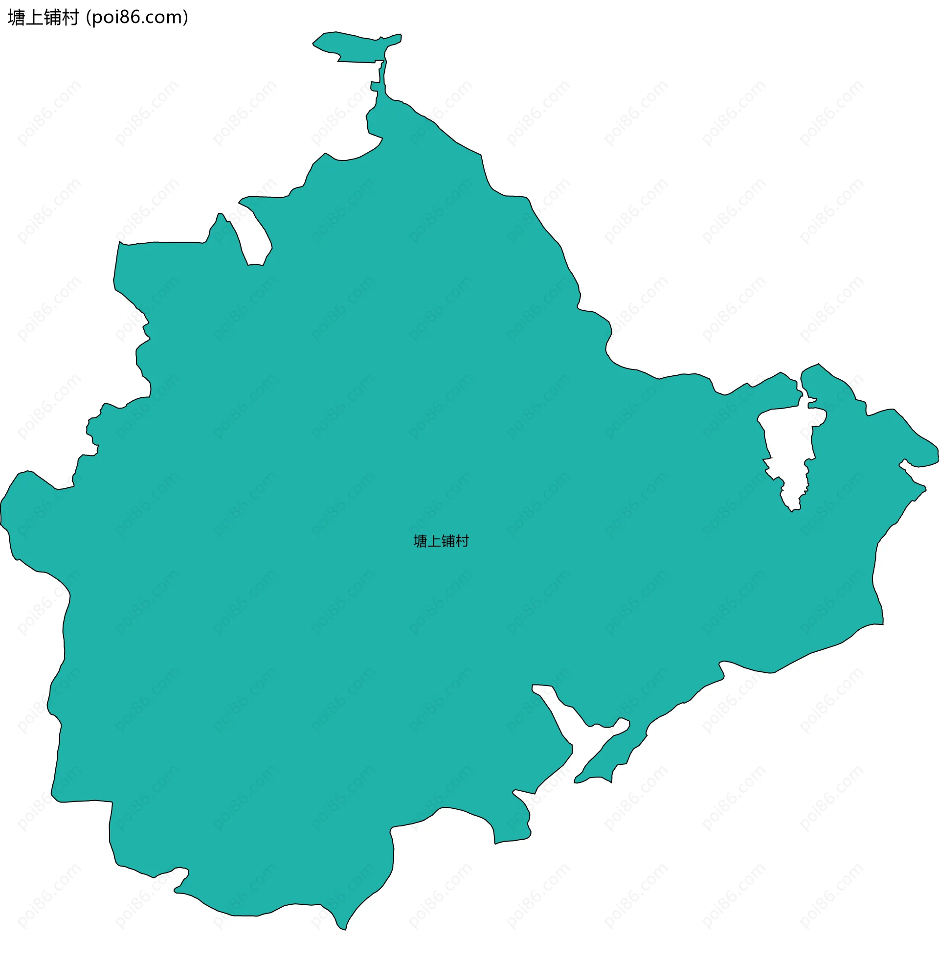 塘上铺村边界地图