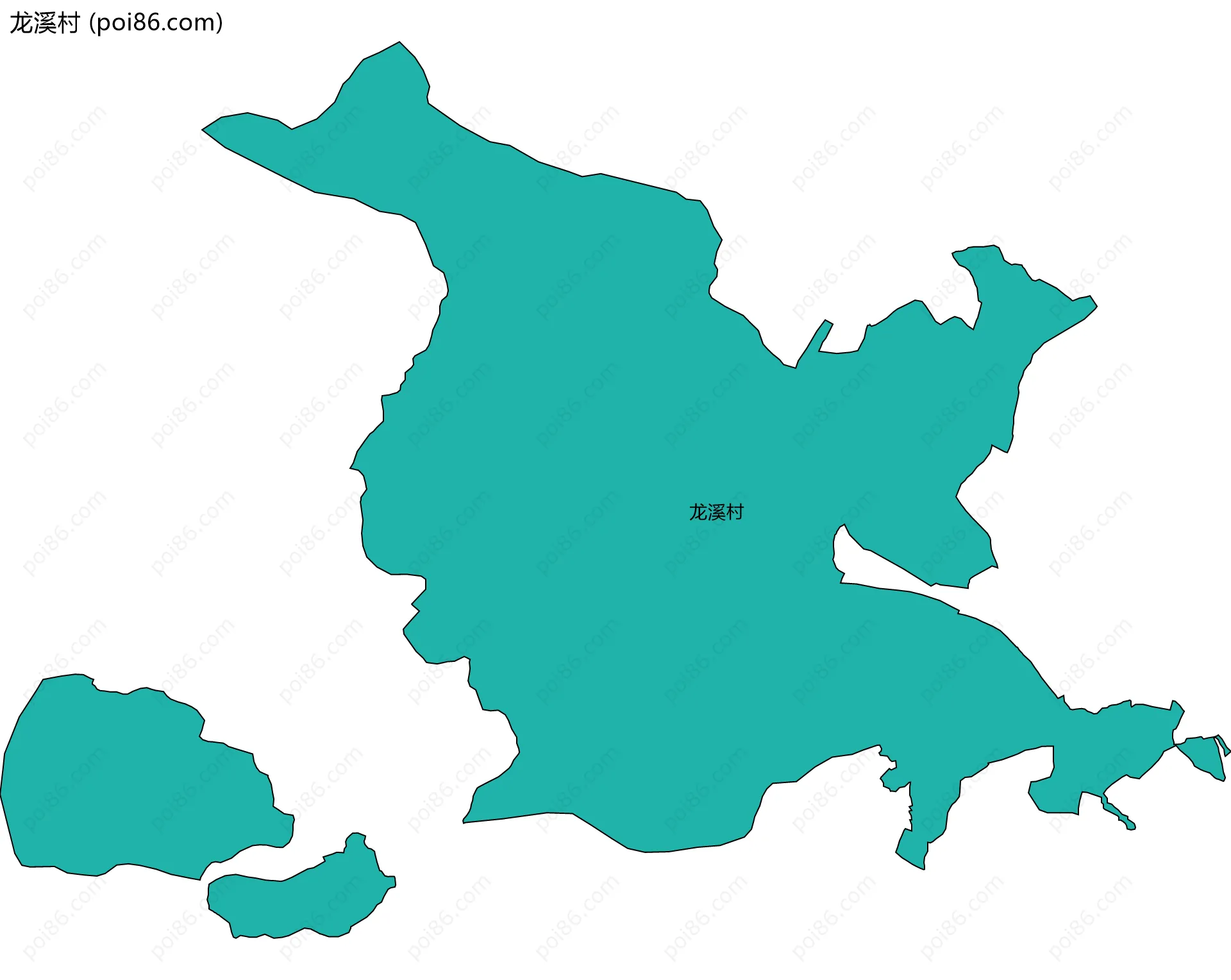 龙溪村边界地图