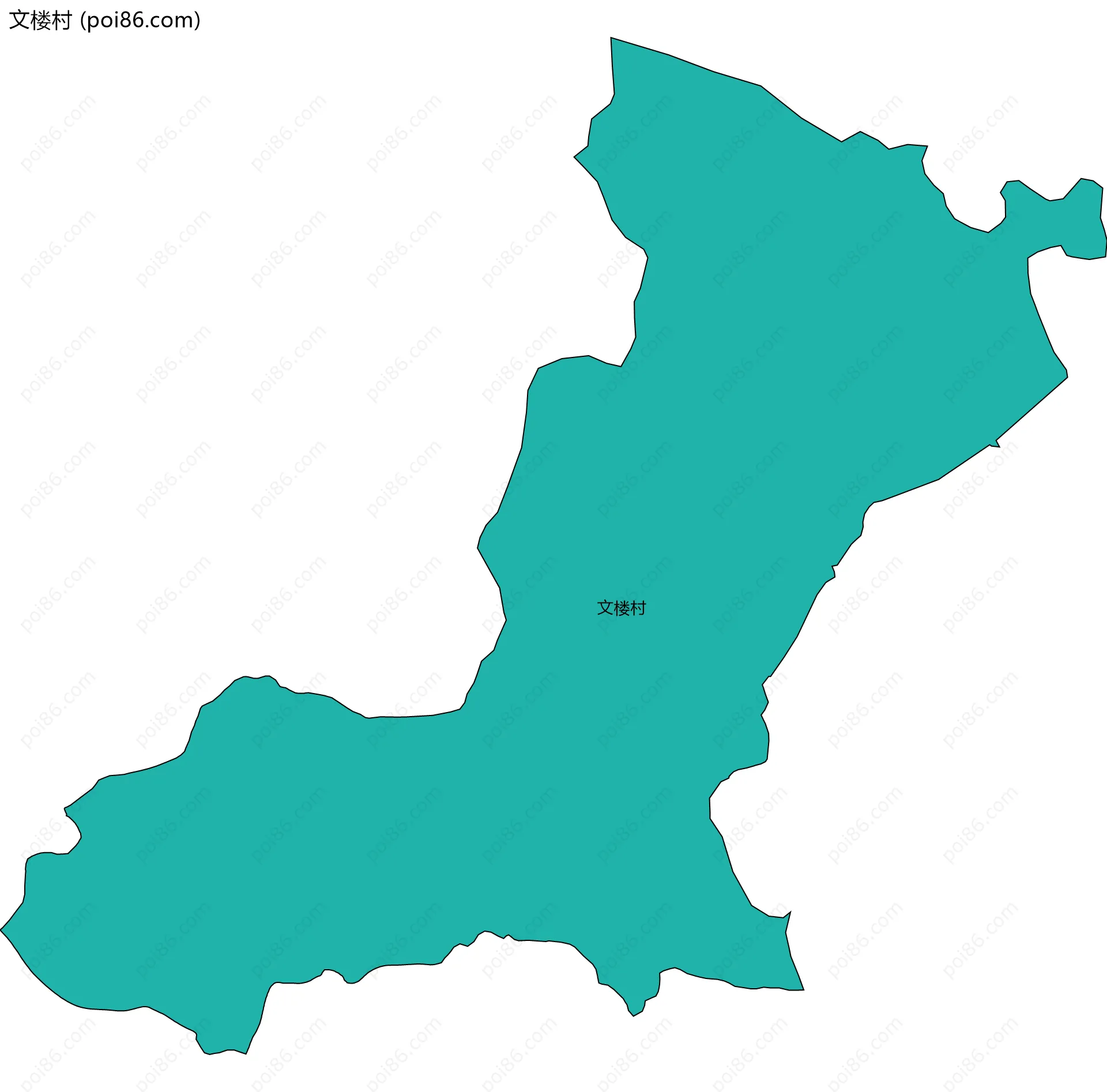 文楼村边界地图