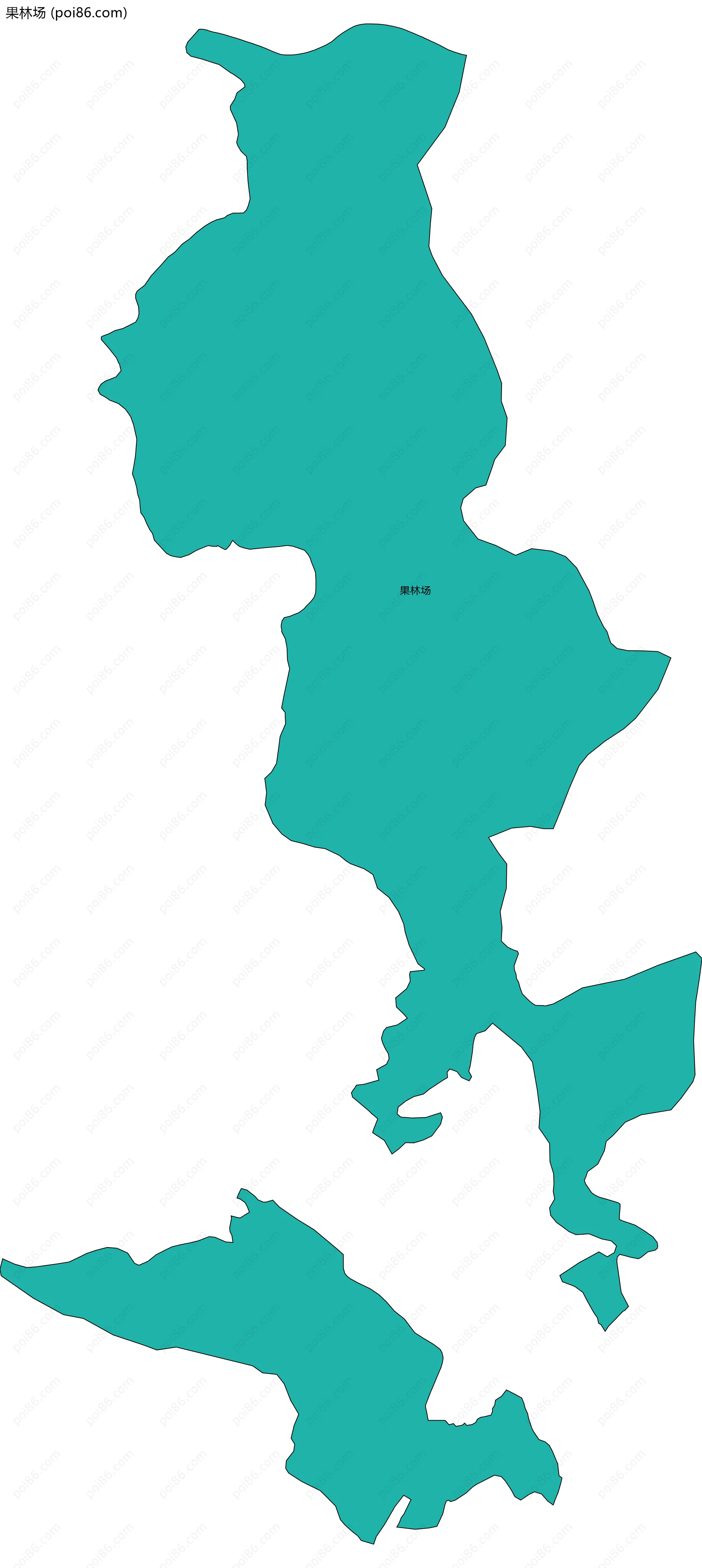 果林场边界地图