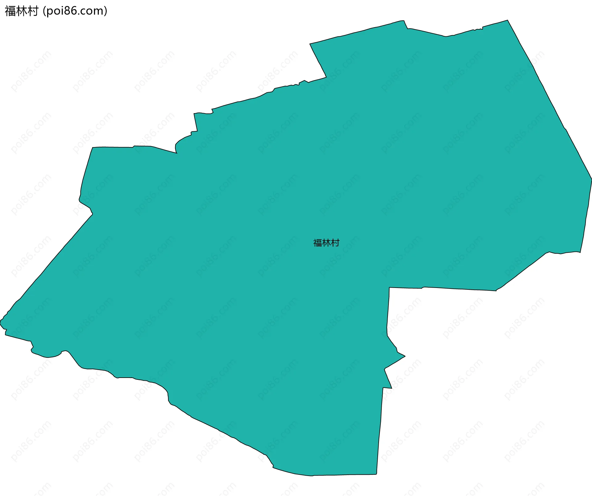 福林村边界地图