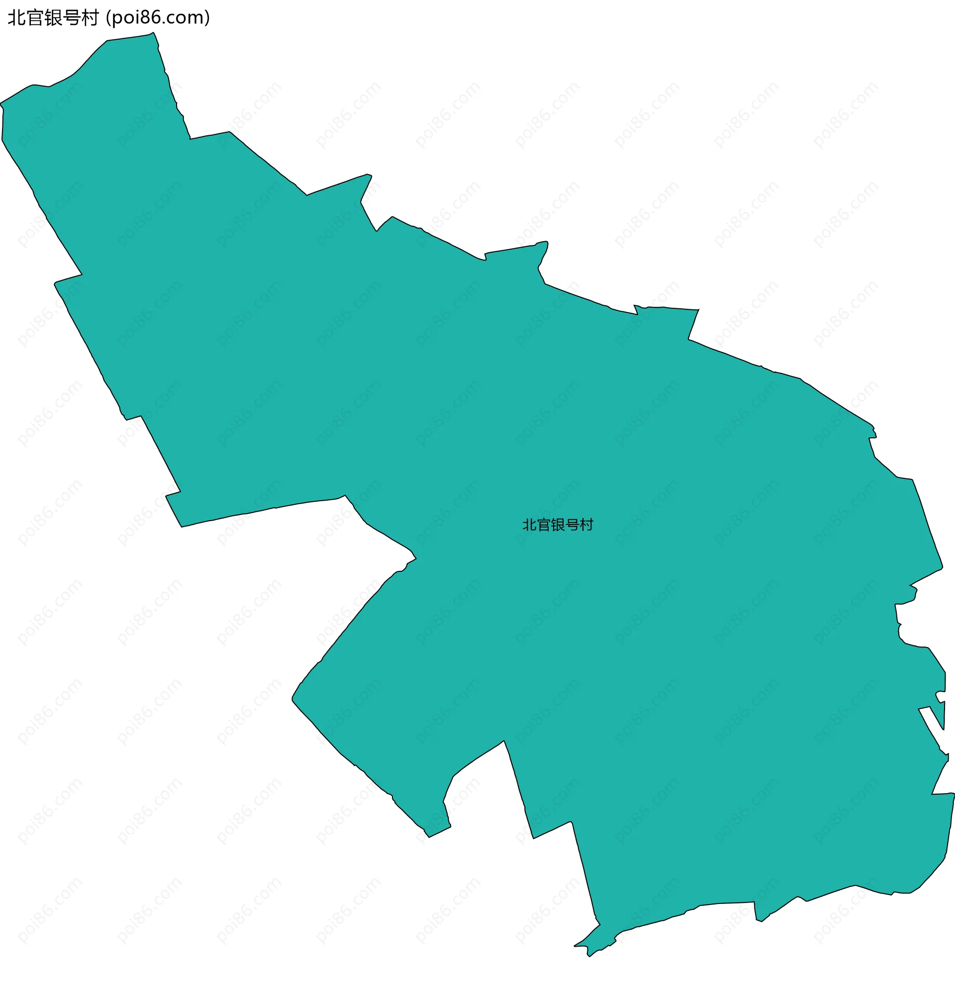 北官银号村边界地图