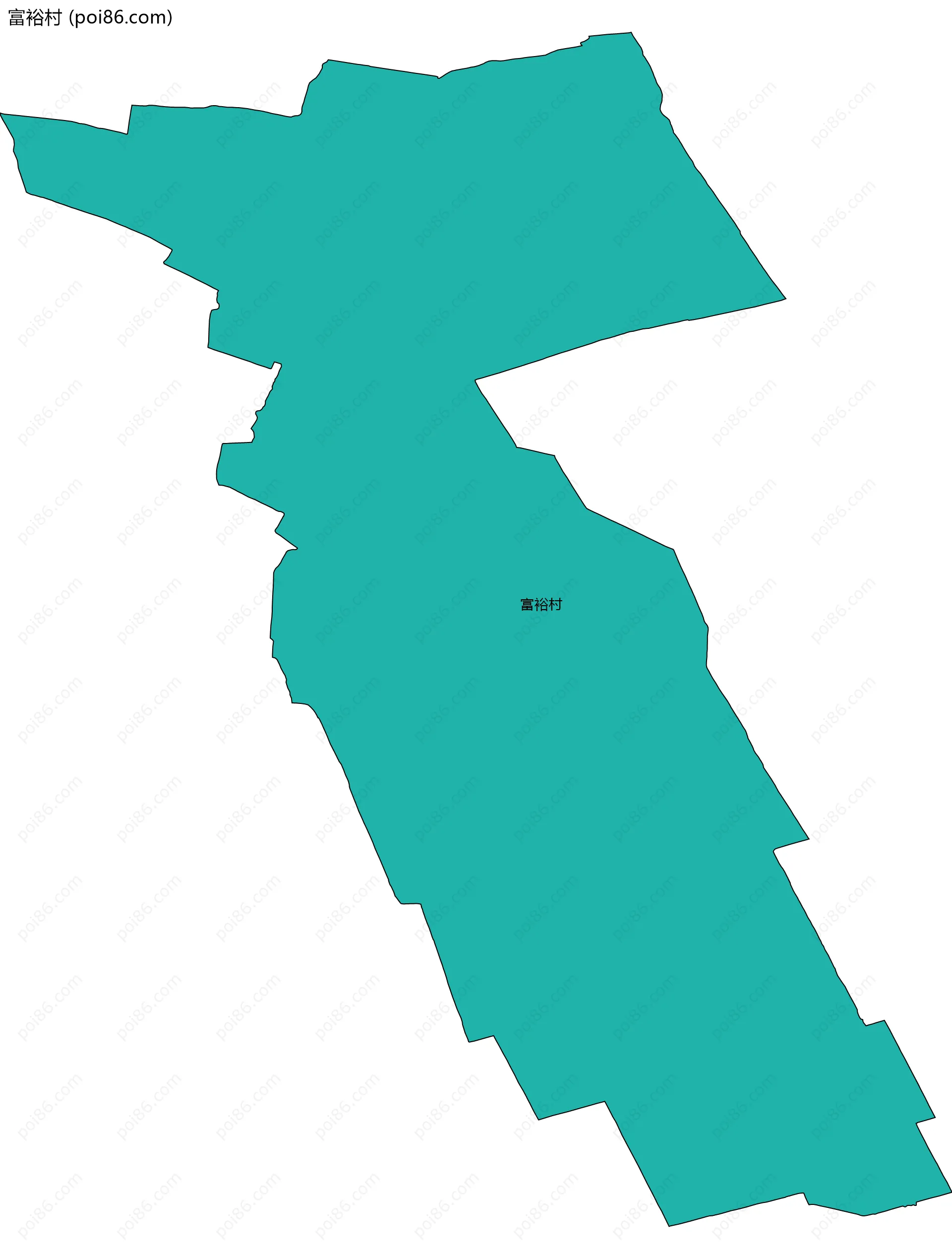富裕村边界地图