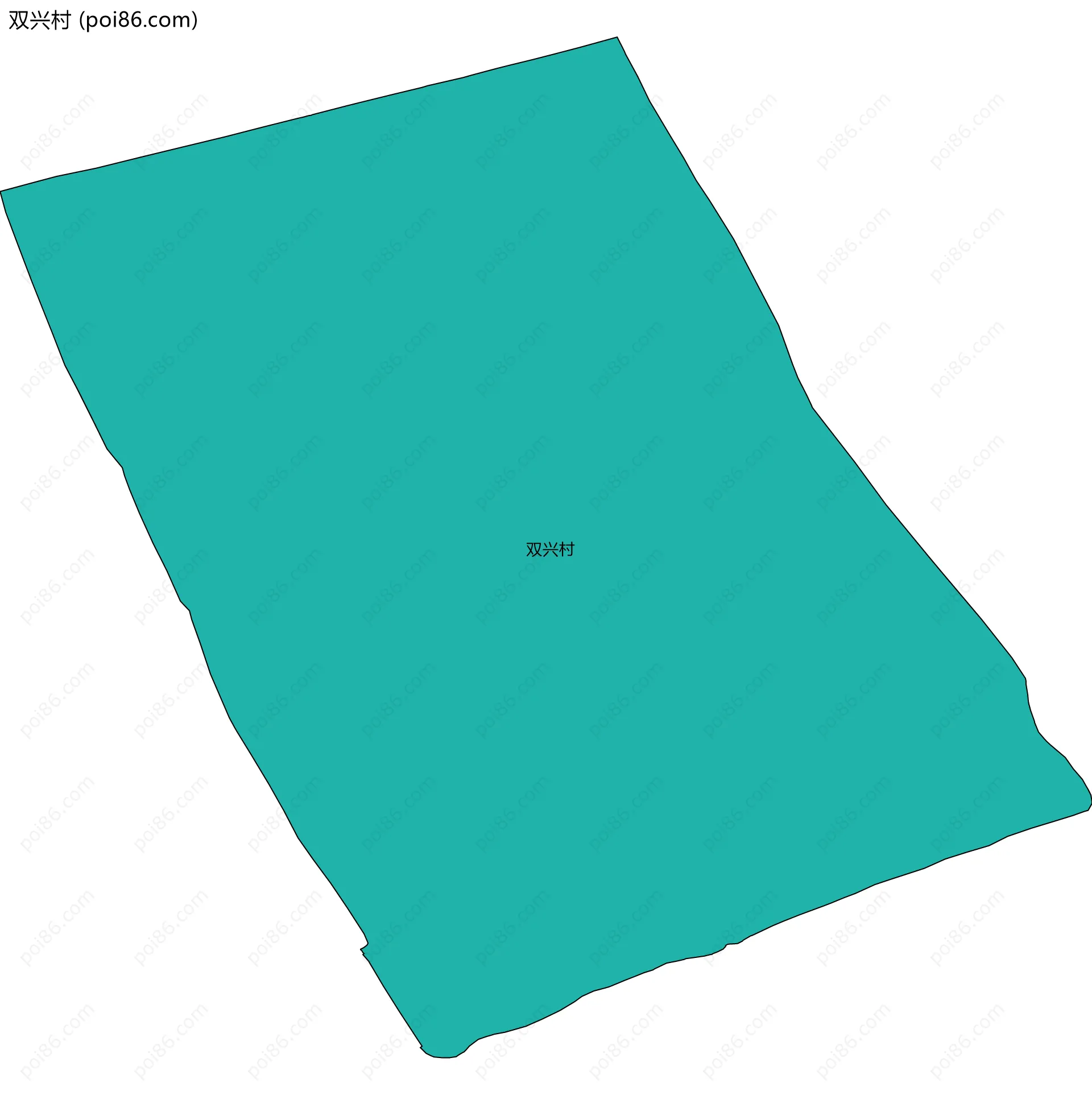 双兴村边界地图