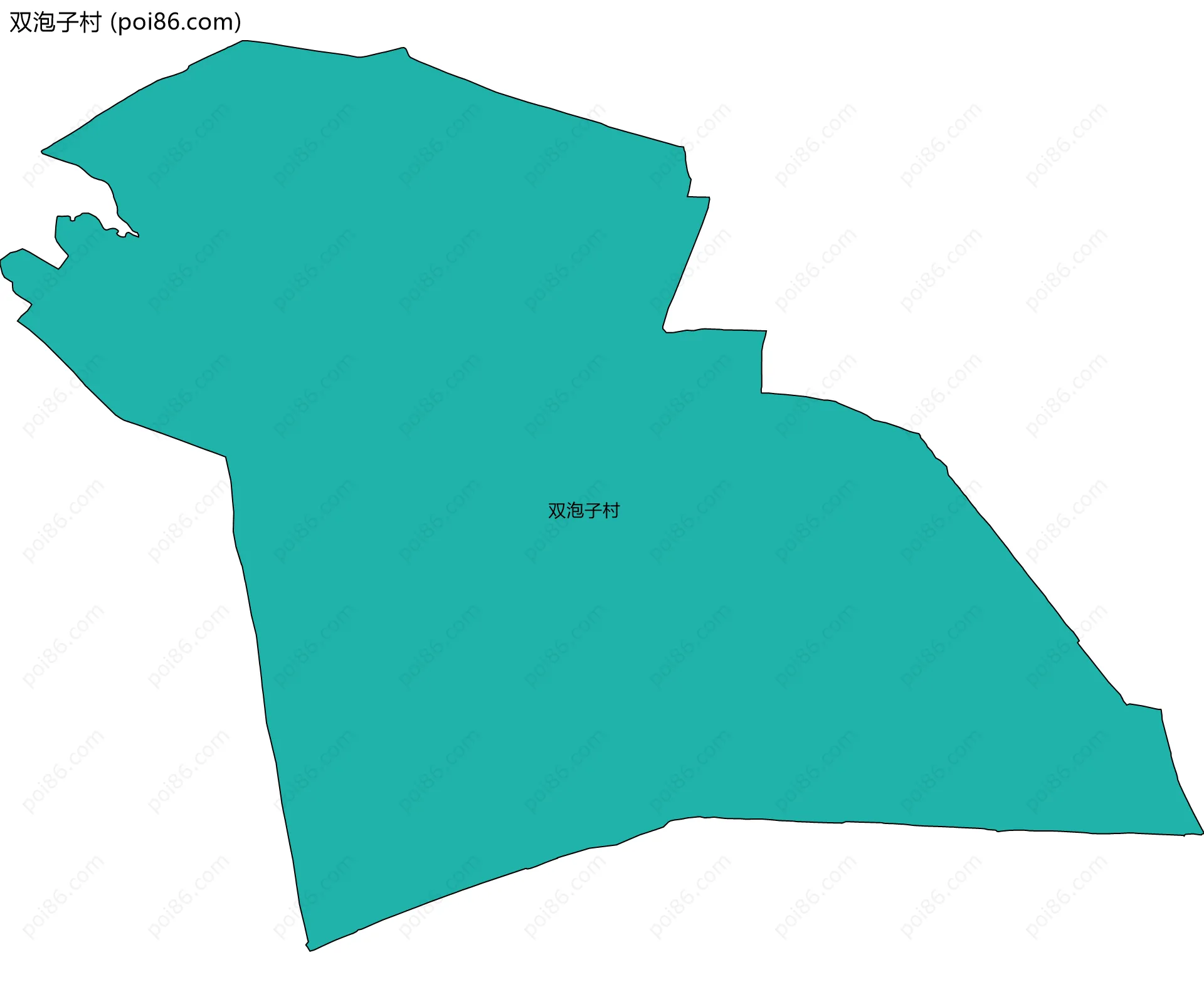 双泡子村边界地图
