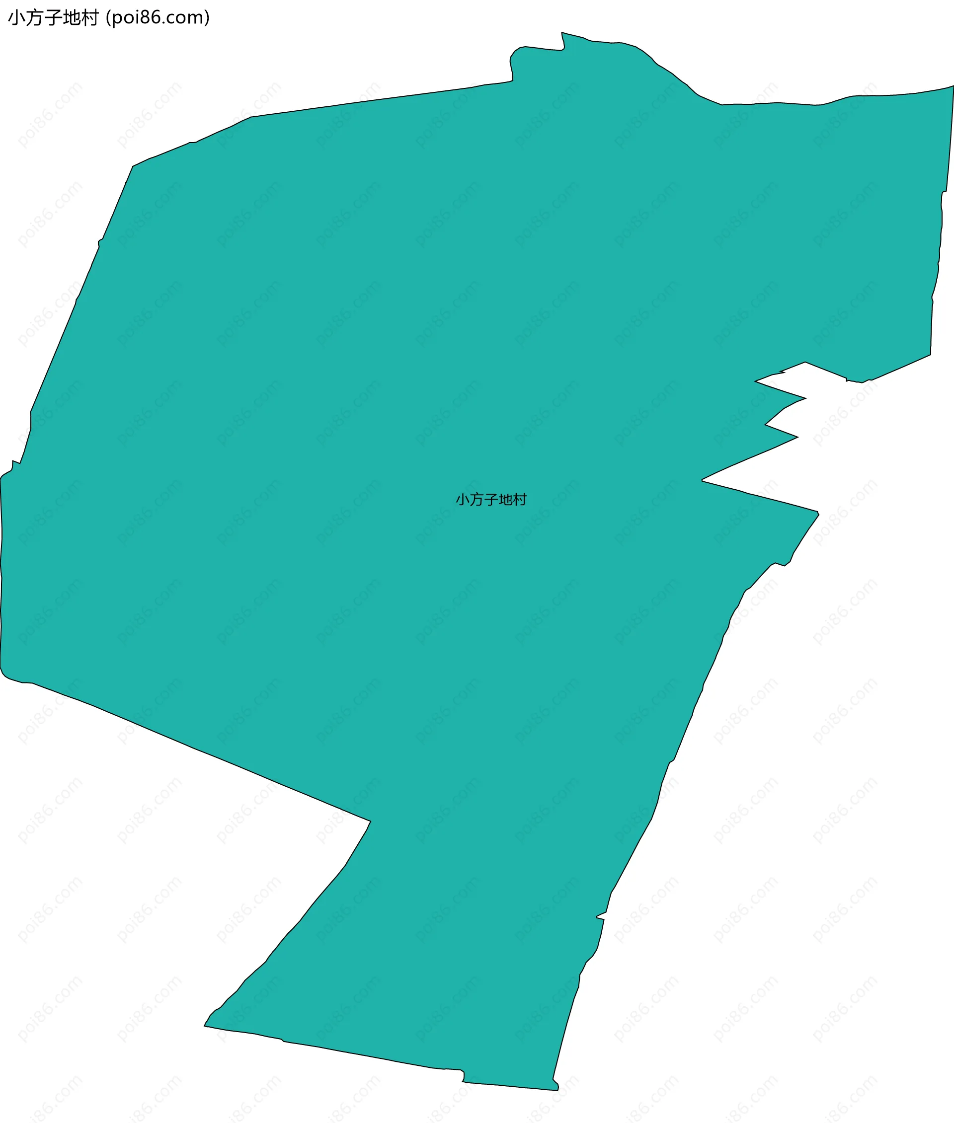 小方子地村边界地图