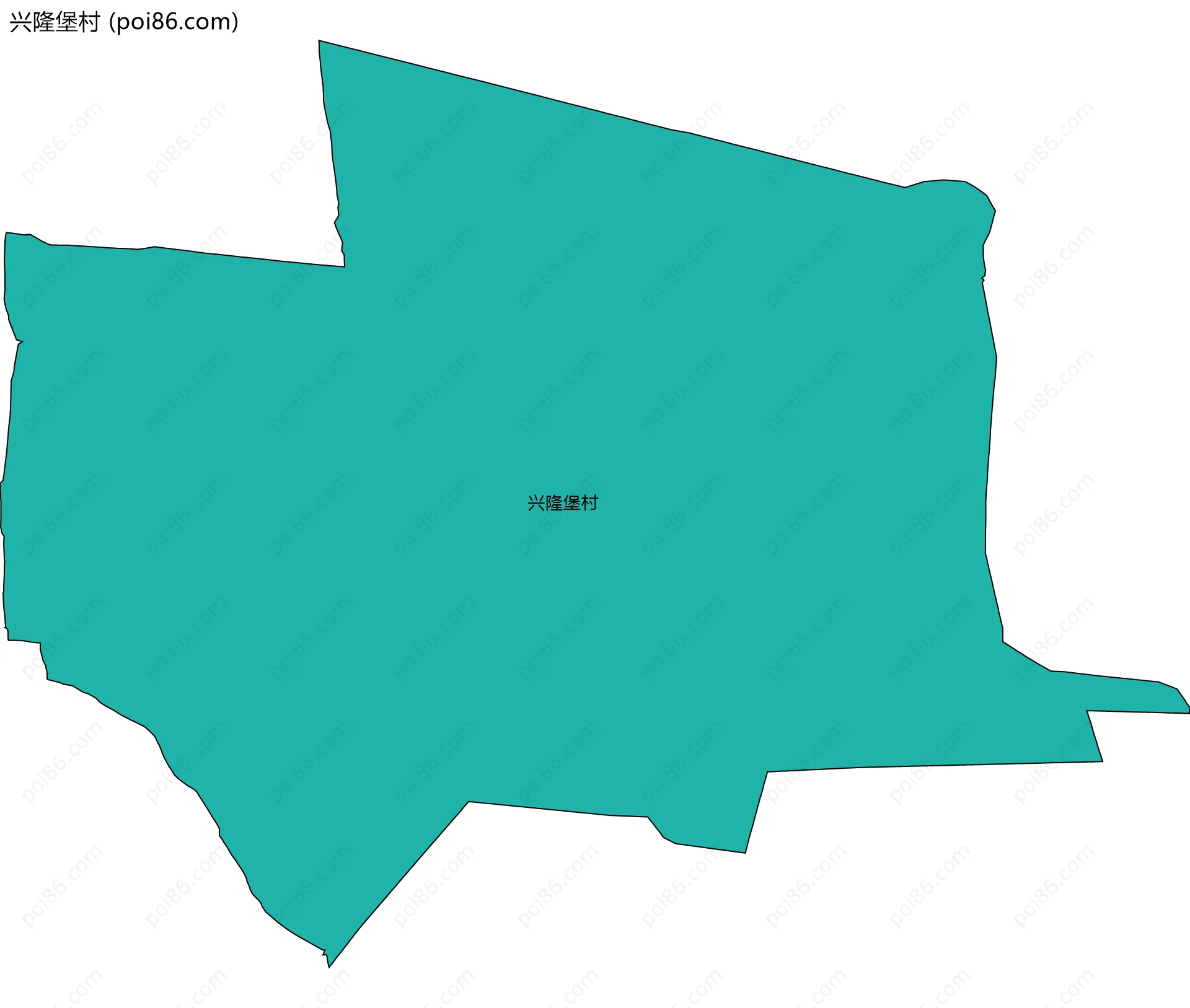 兴隆堡村边界地图