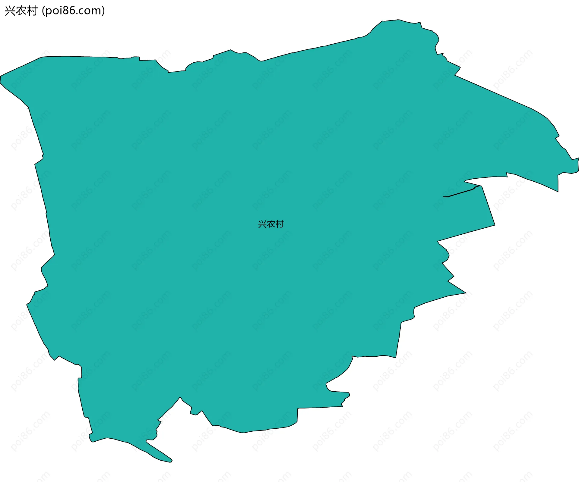 兴农村边界地图