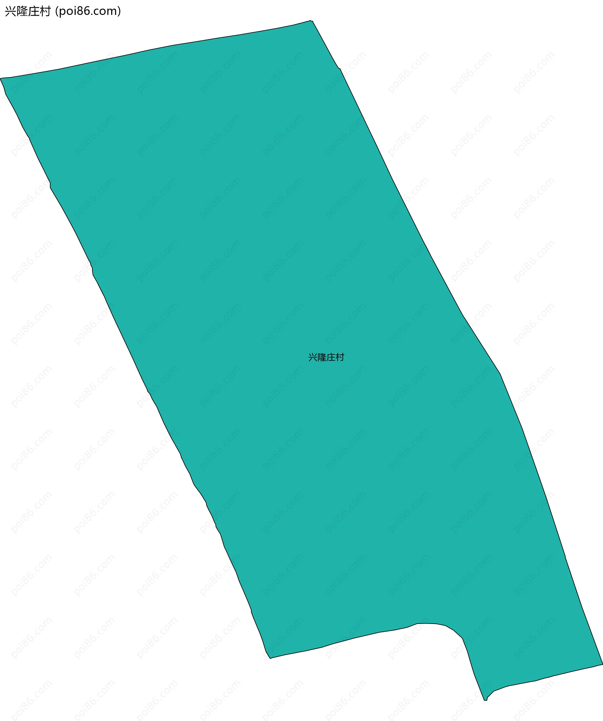兴隆庄村边界地图