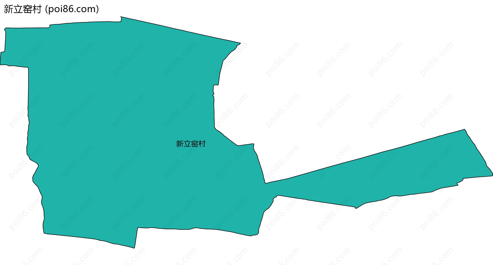 新立窑村边界地图
