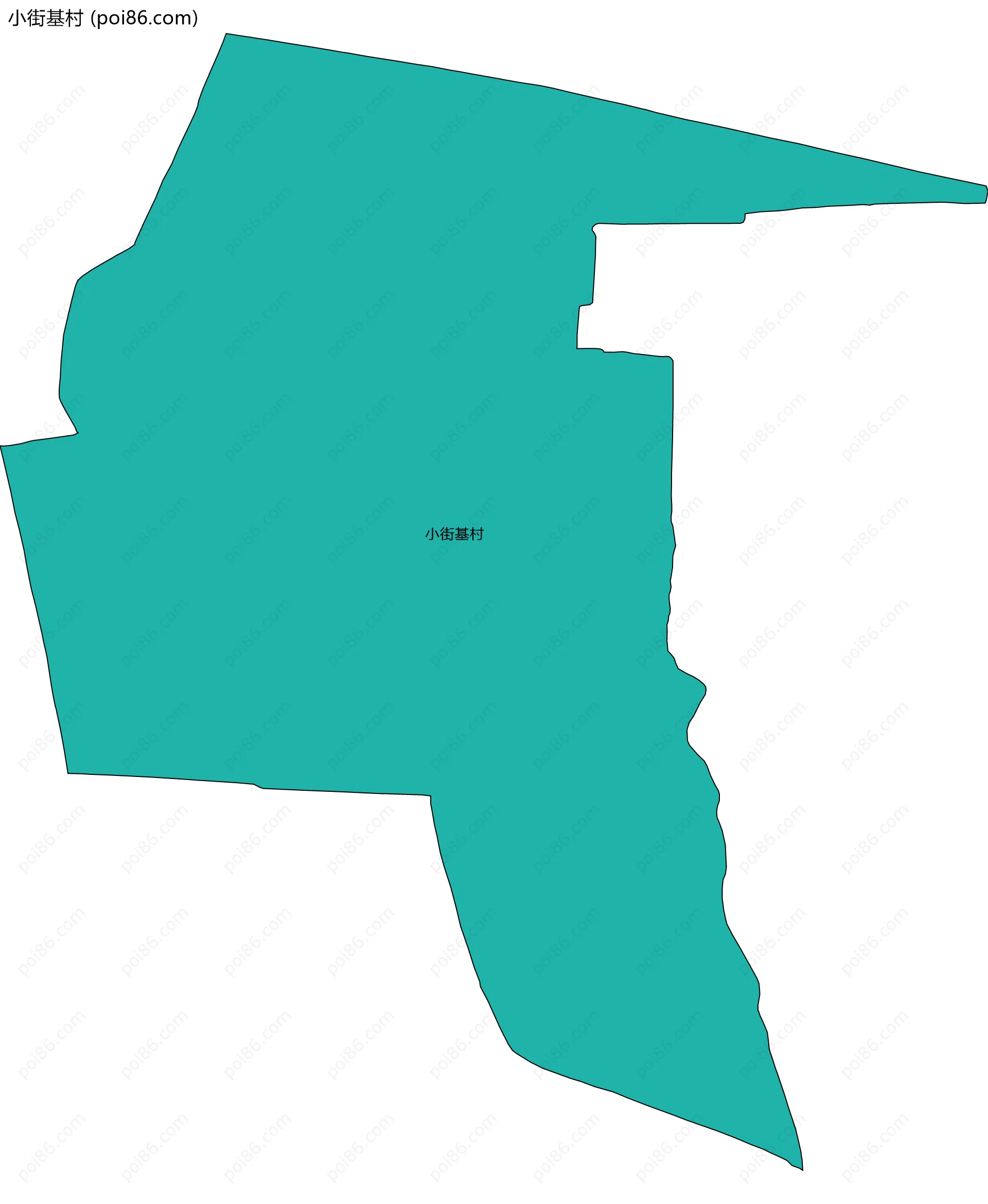 小街基村边界地图