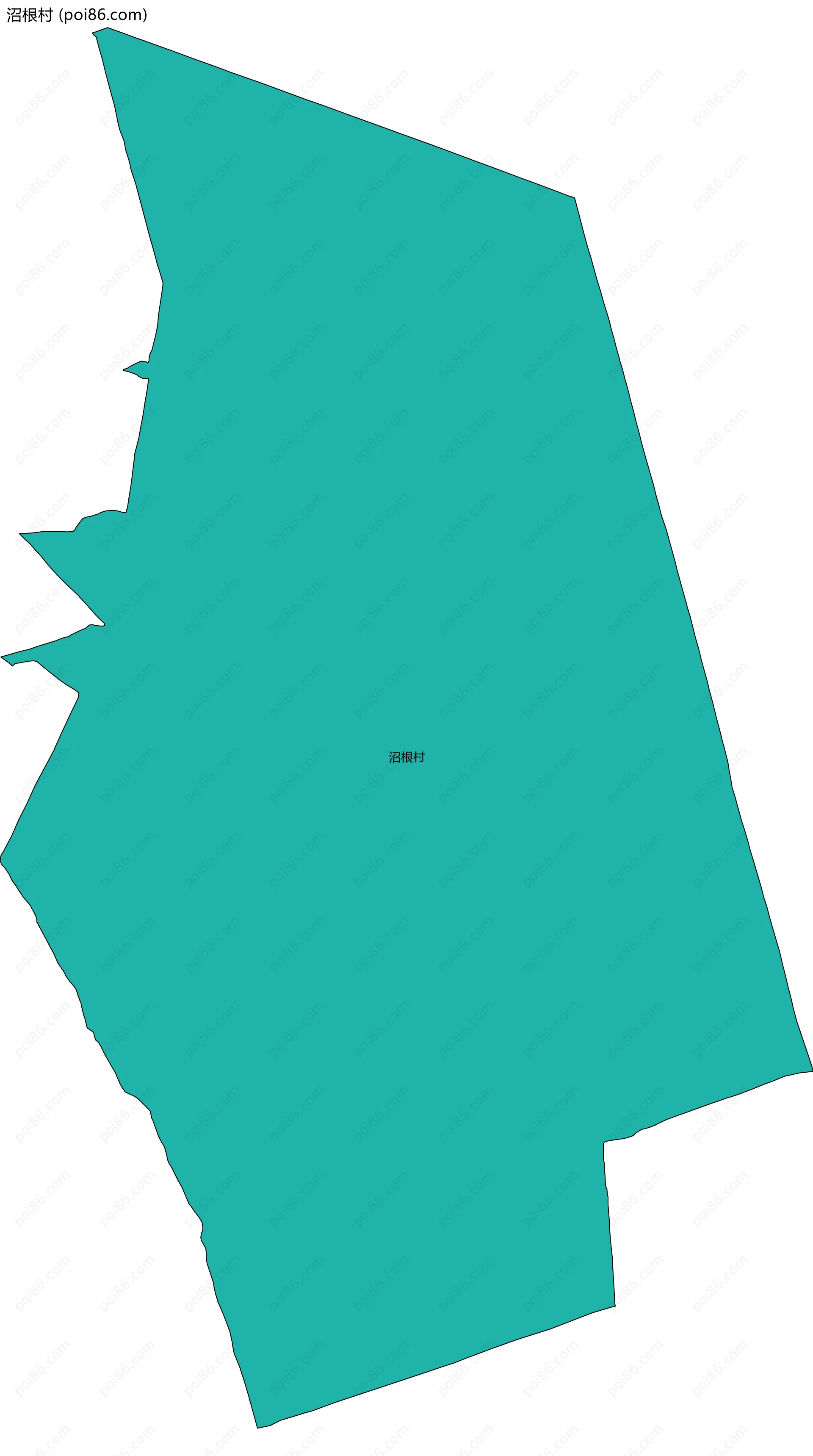 沼根村边界地图