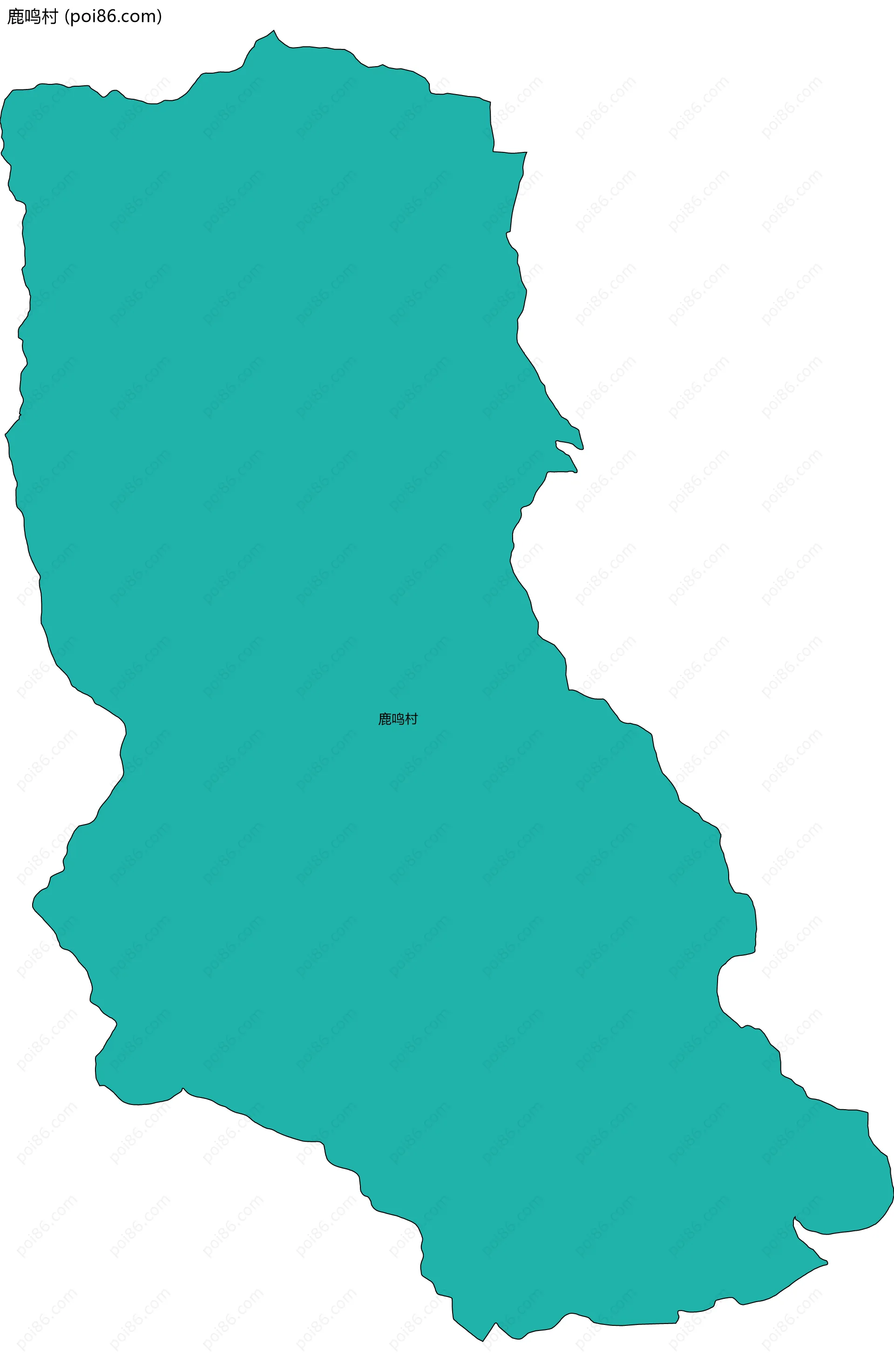 鹿鸣村边界地图