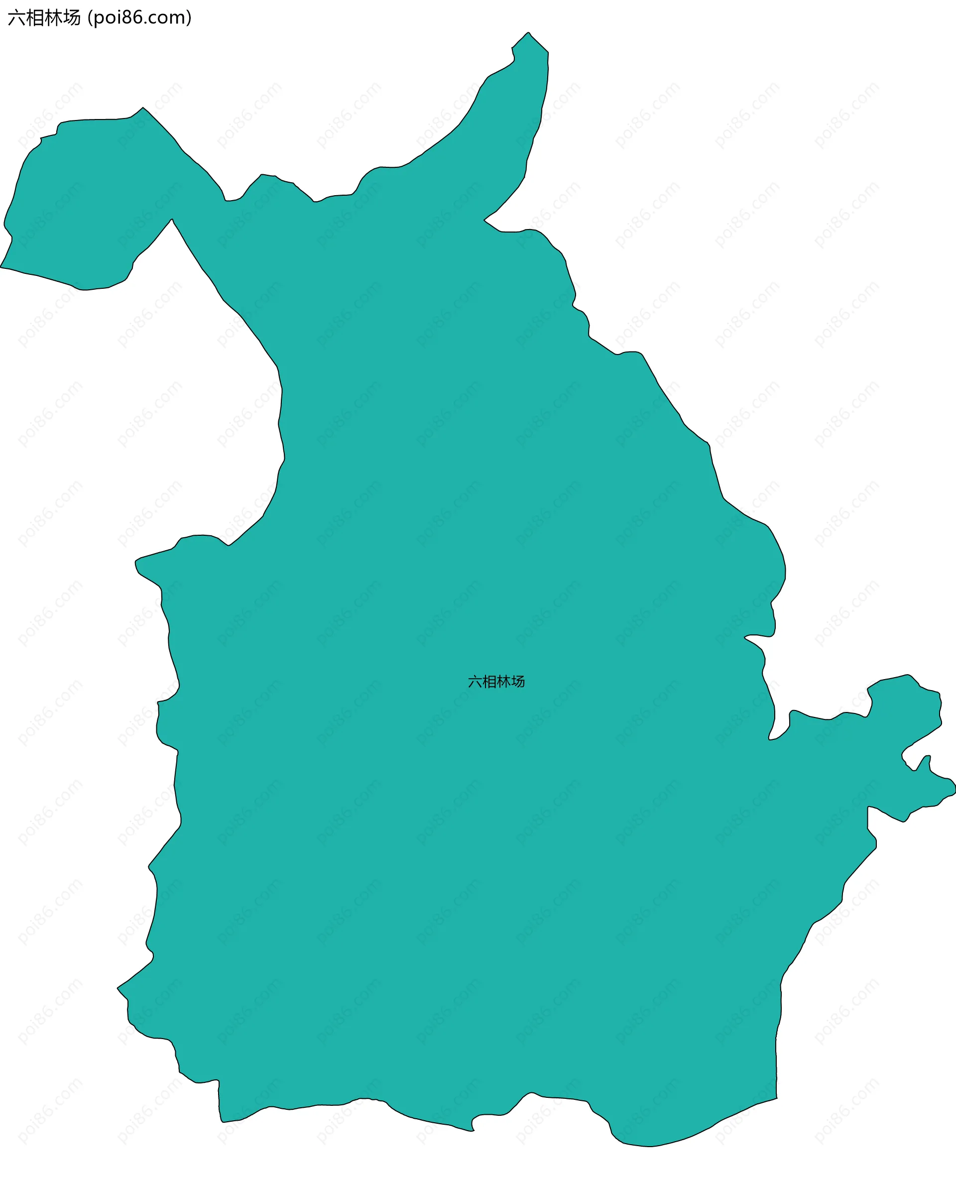 六相林场边界地图