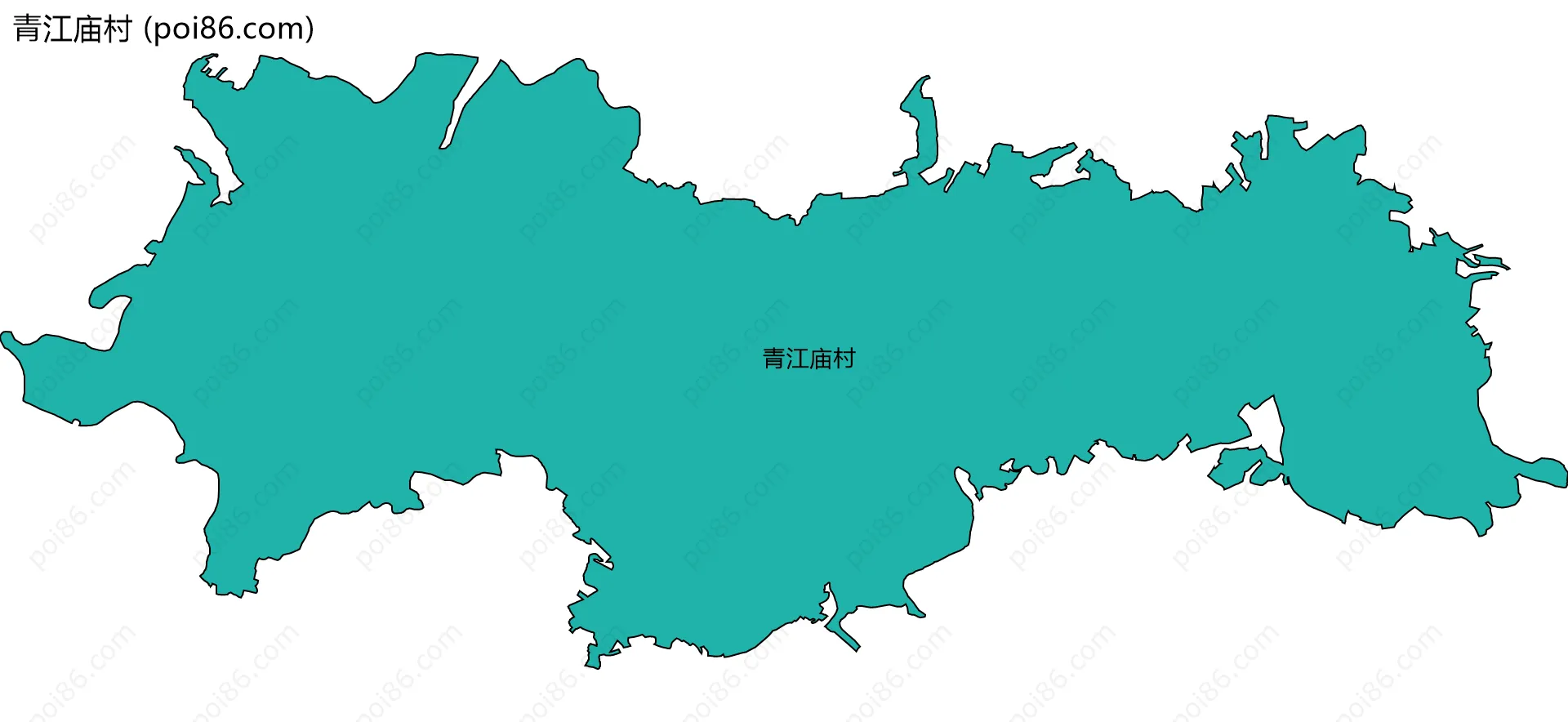 青江庙村边界地图