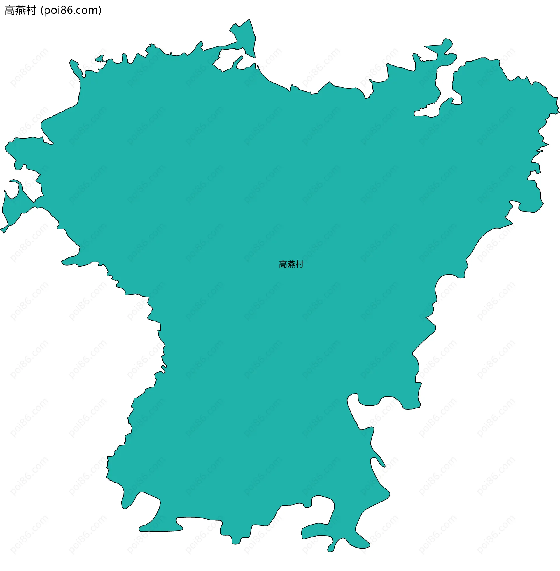高燕村边界地图