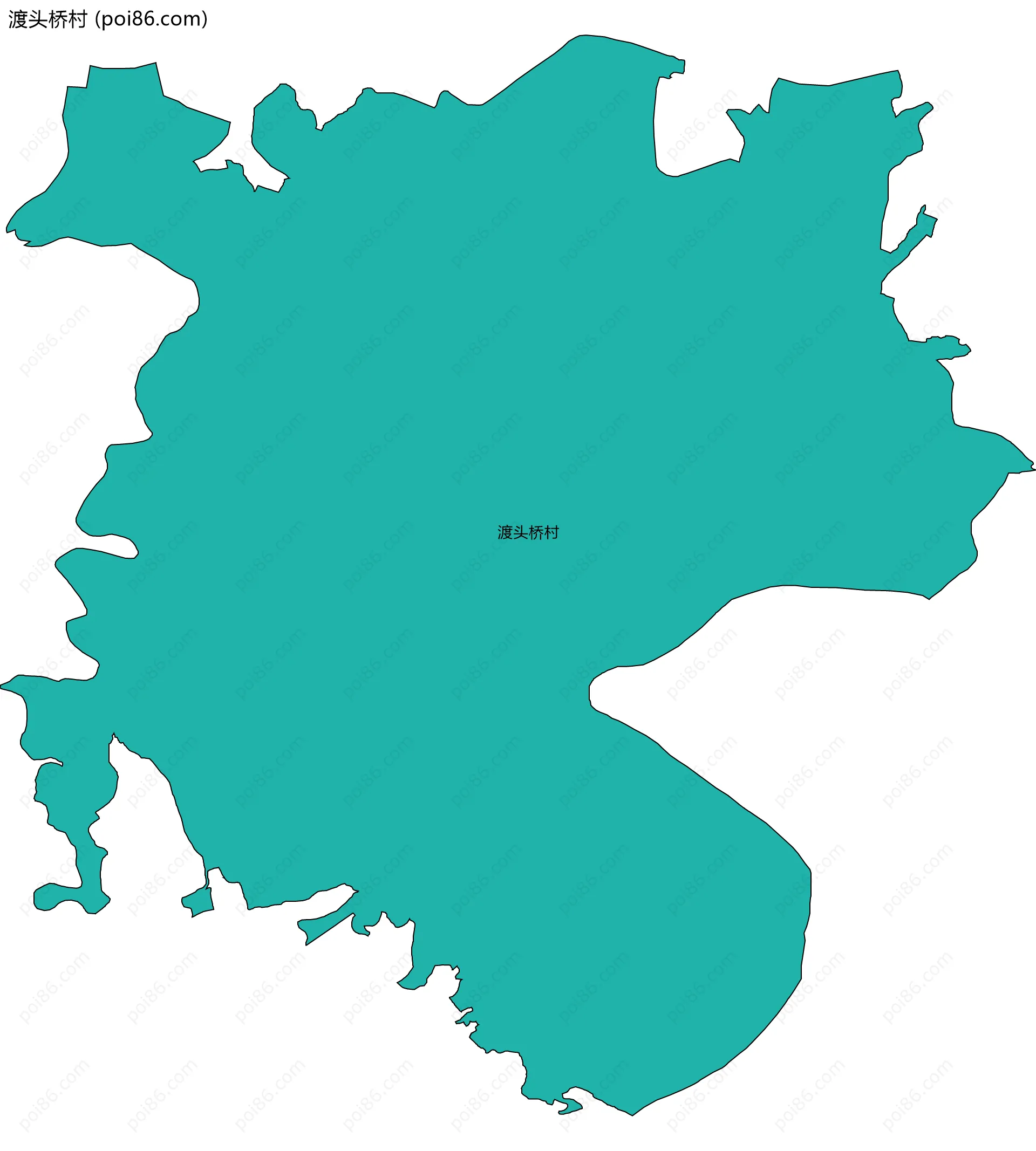 渡头桥村边界地图