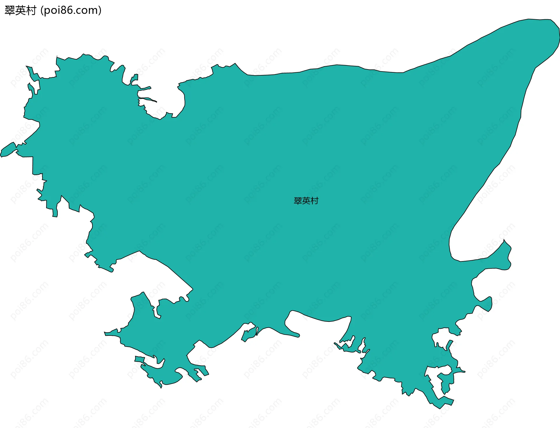 翠英村边界地图