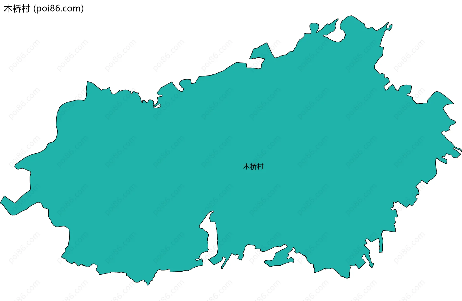 木桥村边界地图