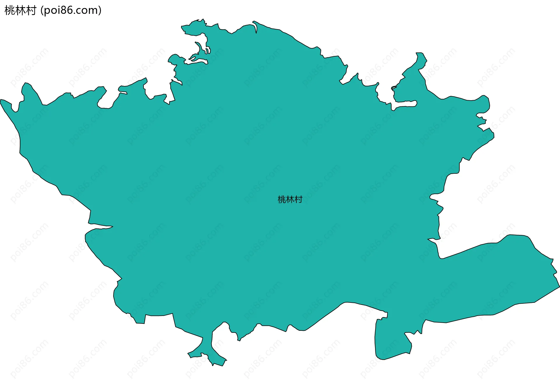 桃林村边界地图