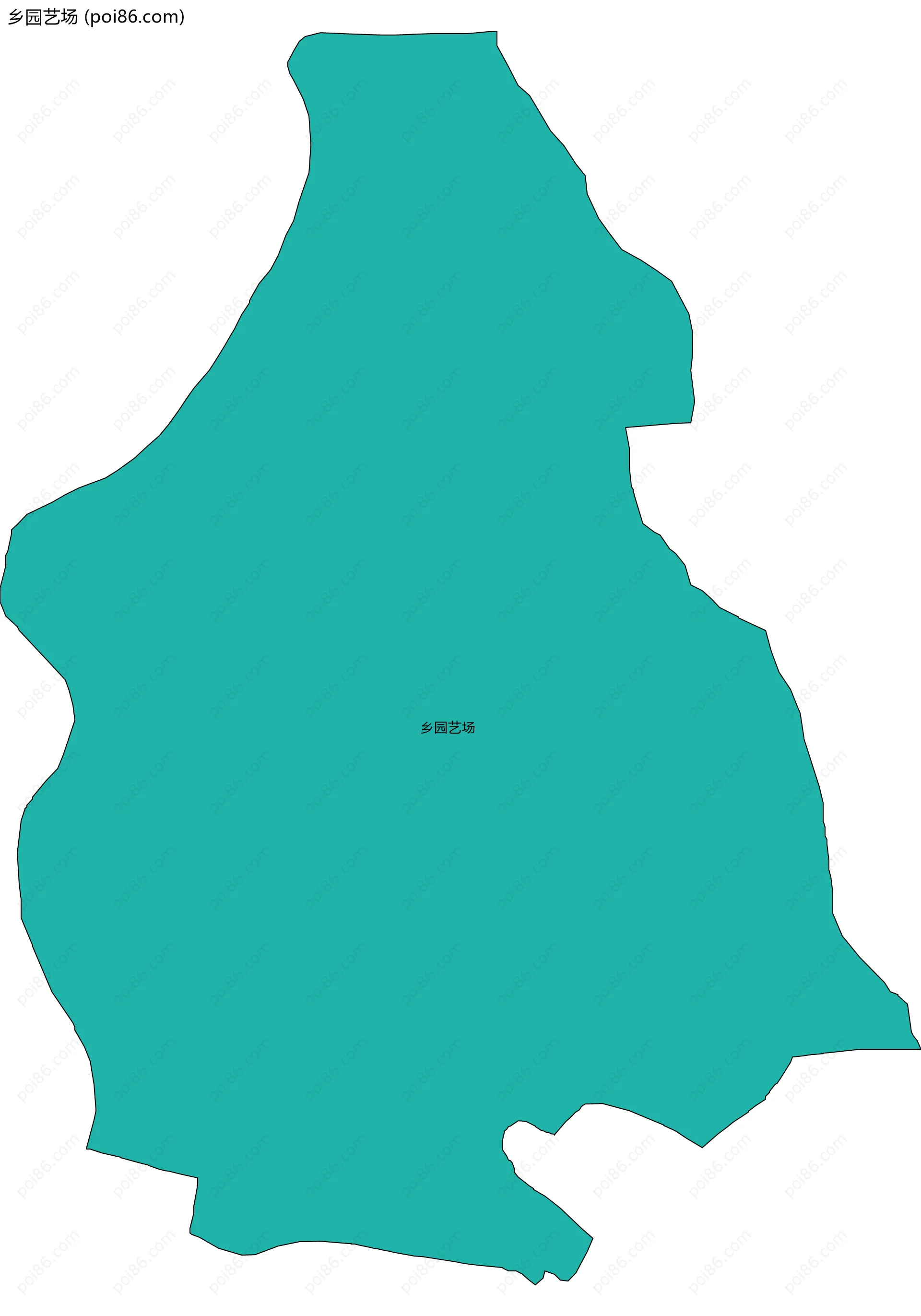 乡园艺场边界地图