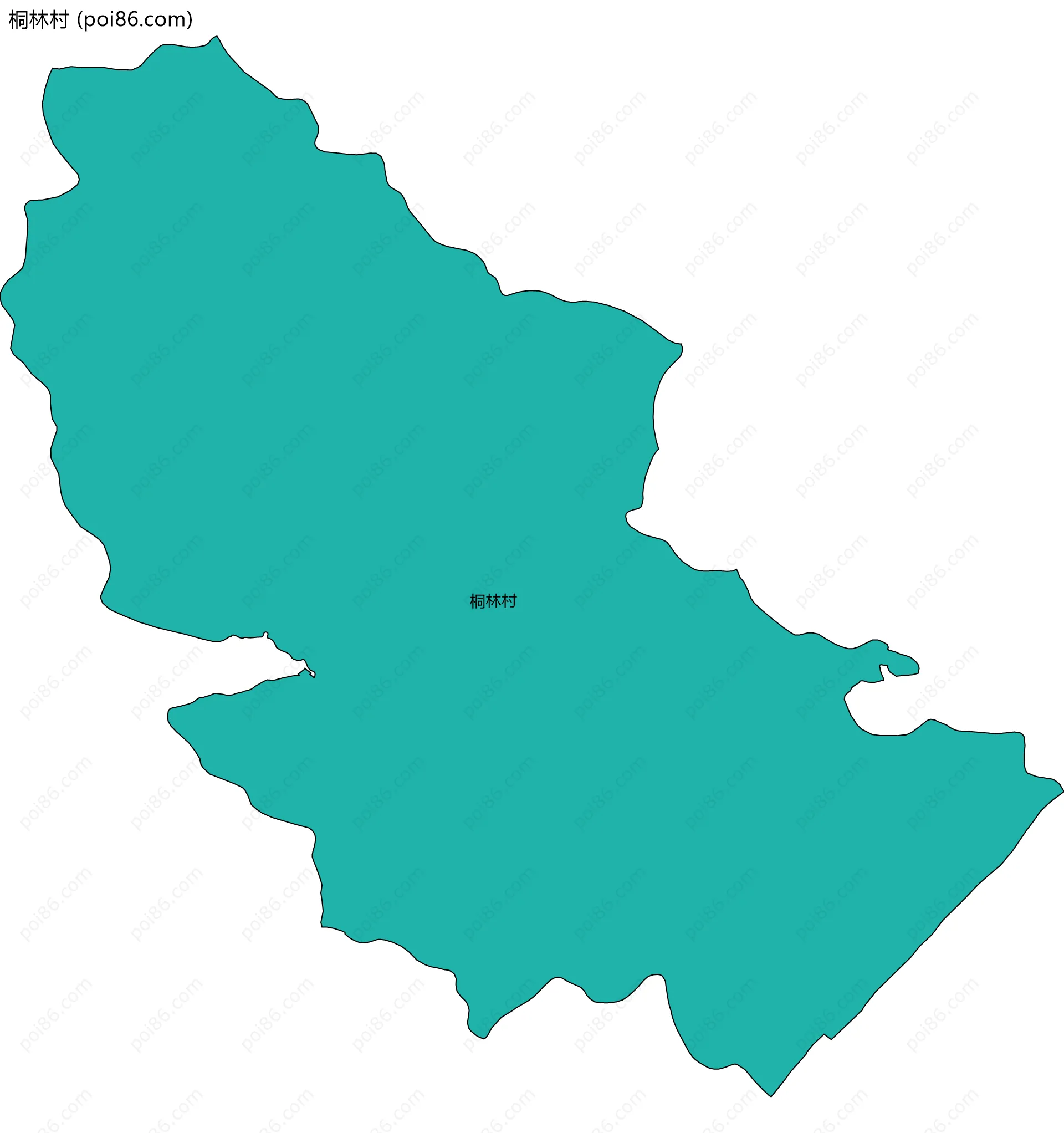 桐林村边界地图
