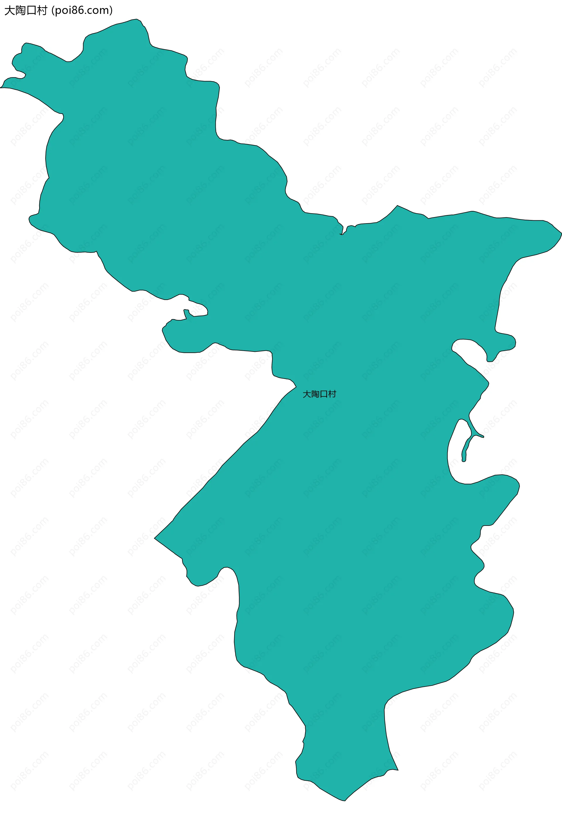 大陶口村边界地图