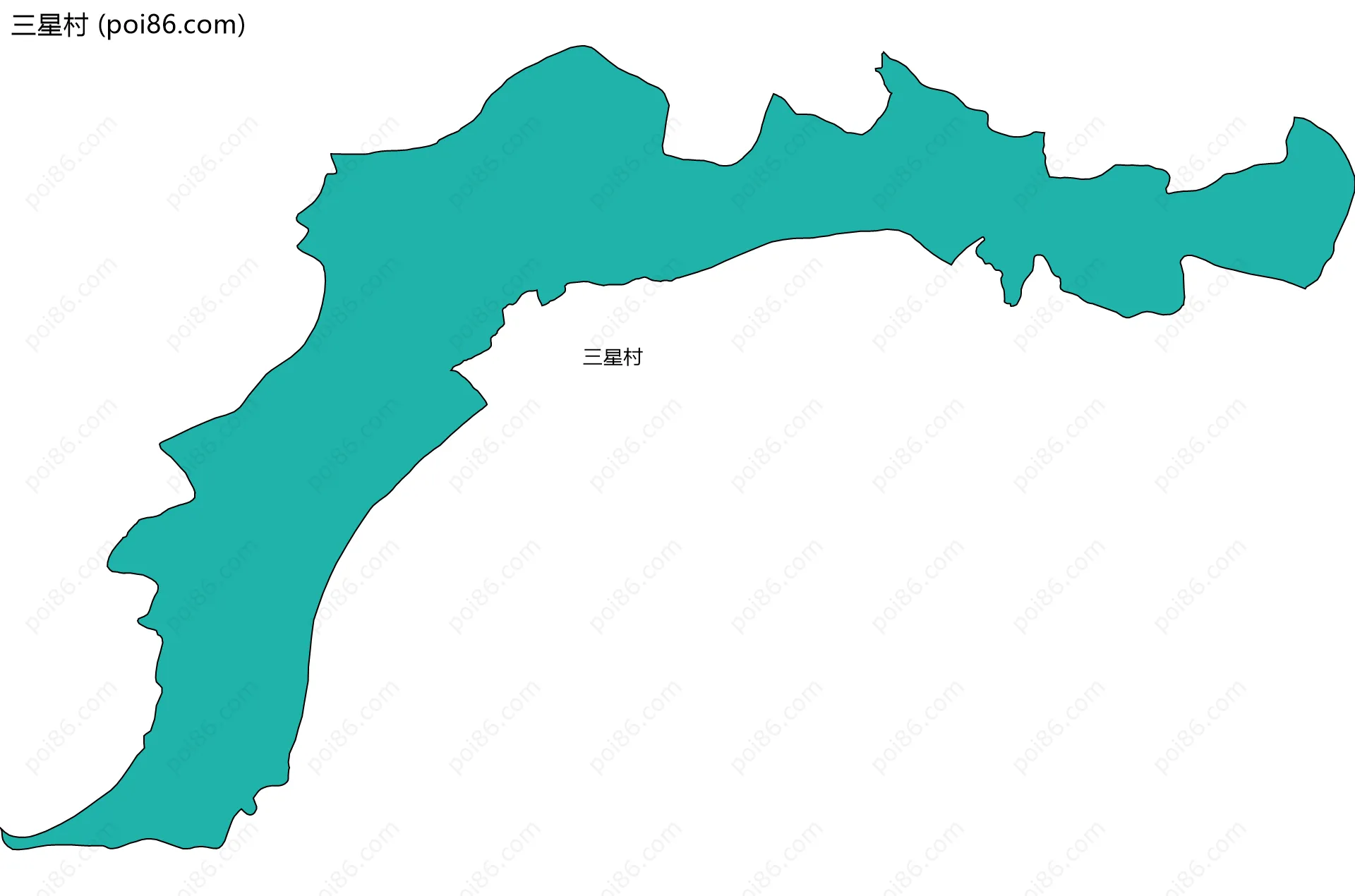 三星村边界地图