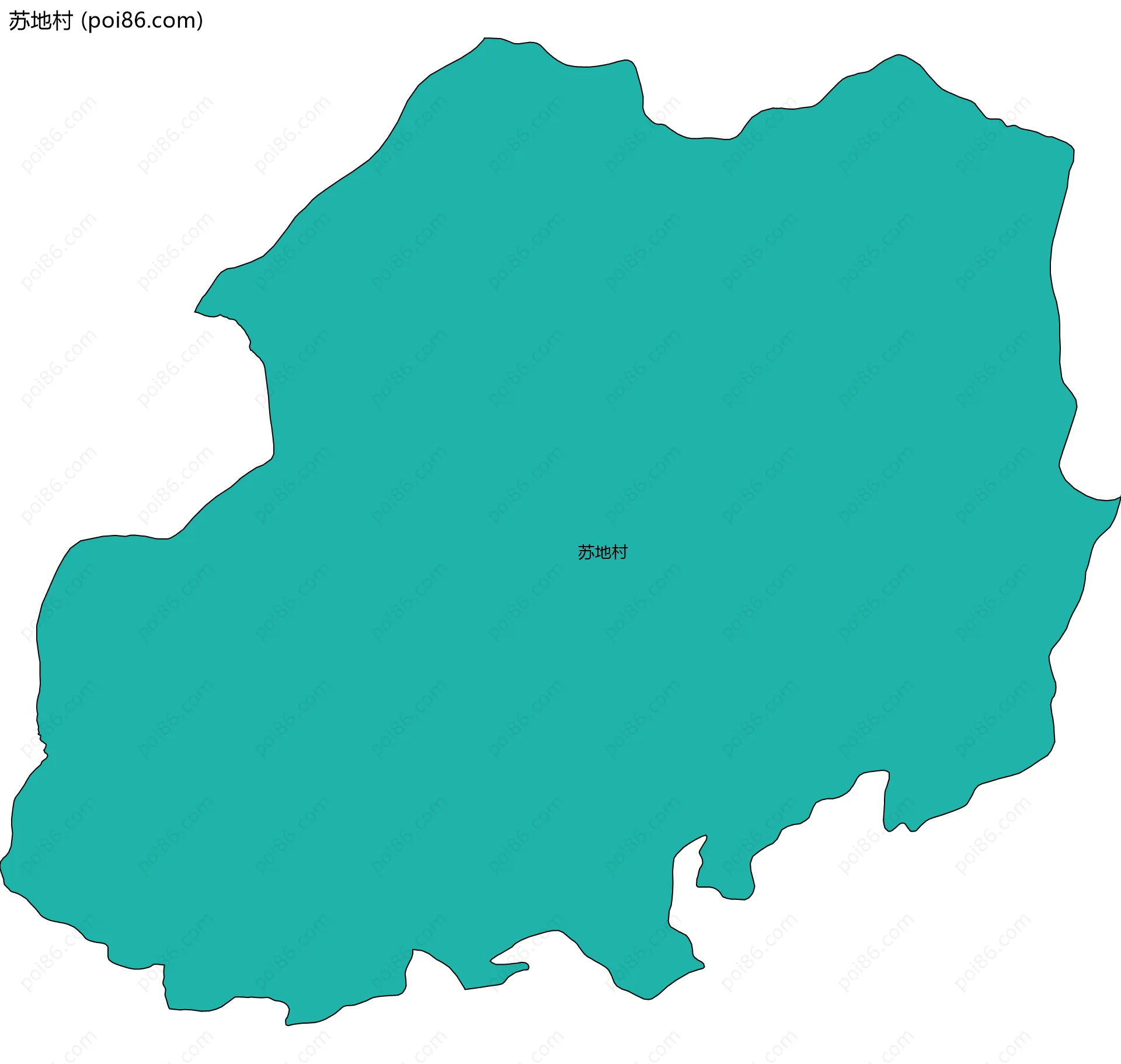 苏地村边界地图
