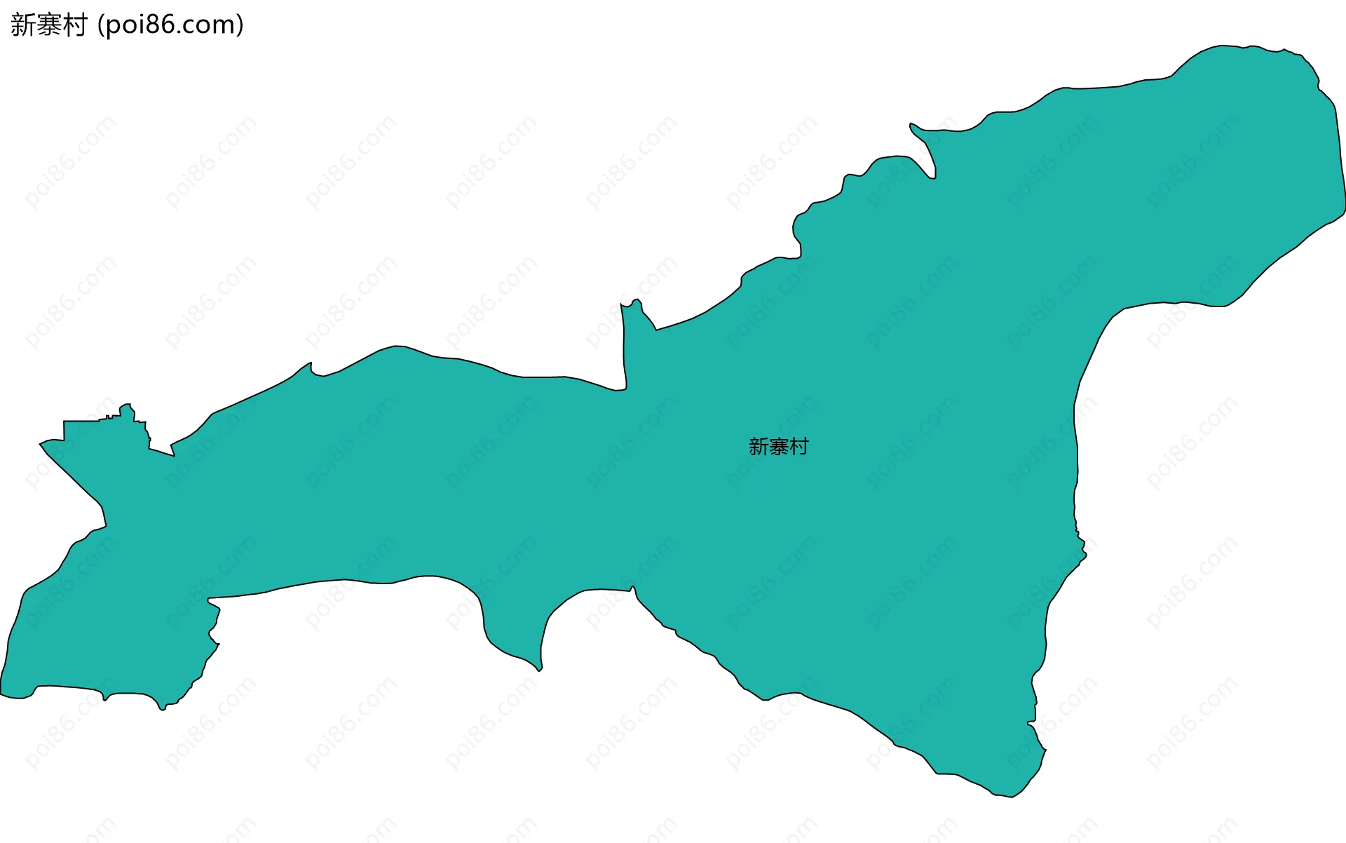 新寨村边界地图