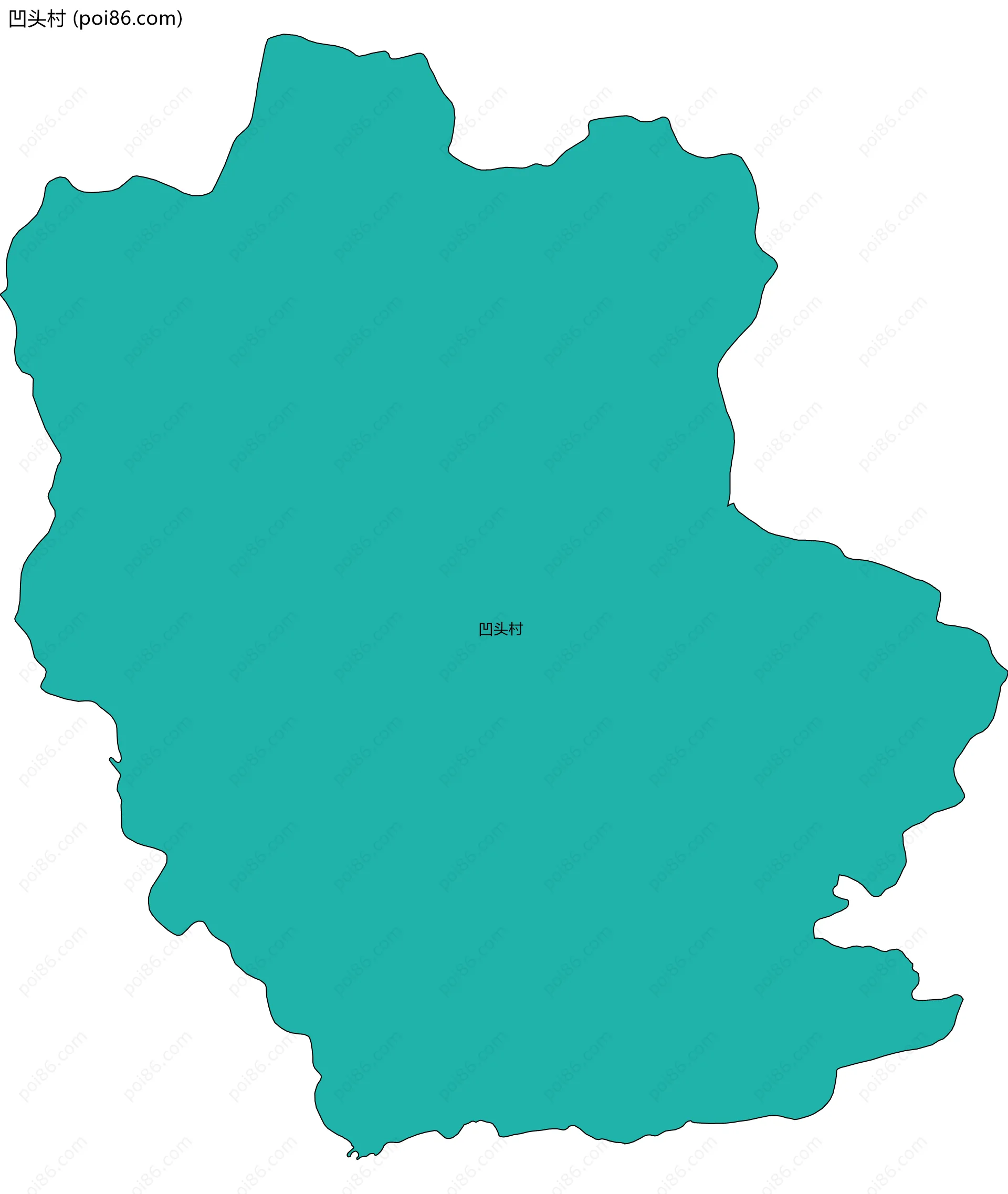 凹头村边界地图