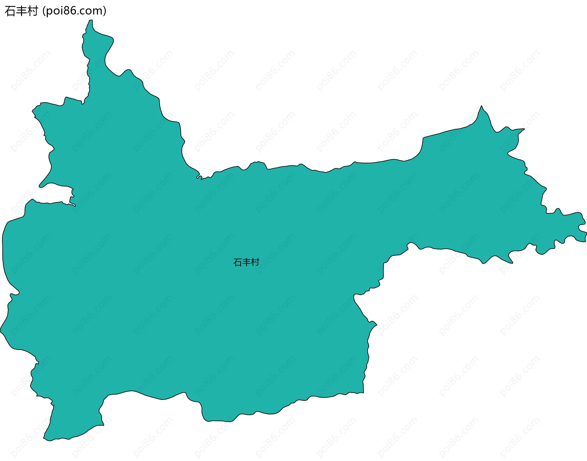 石丰村边界地图