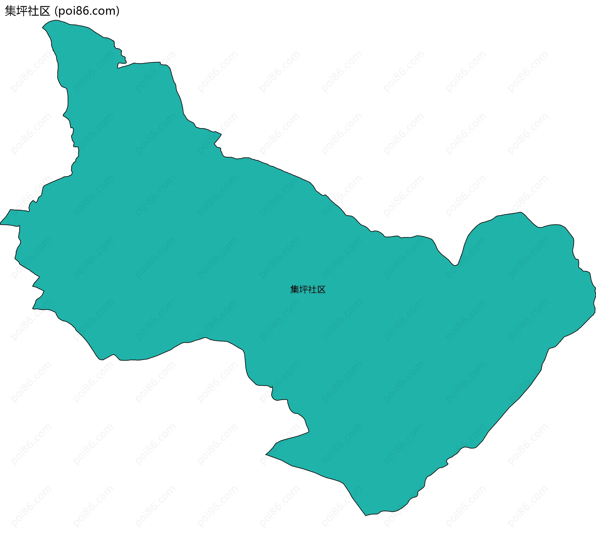 集坪社区边界地图