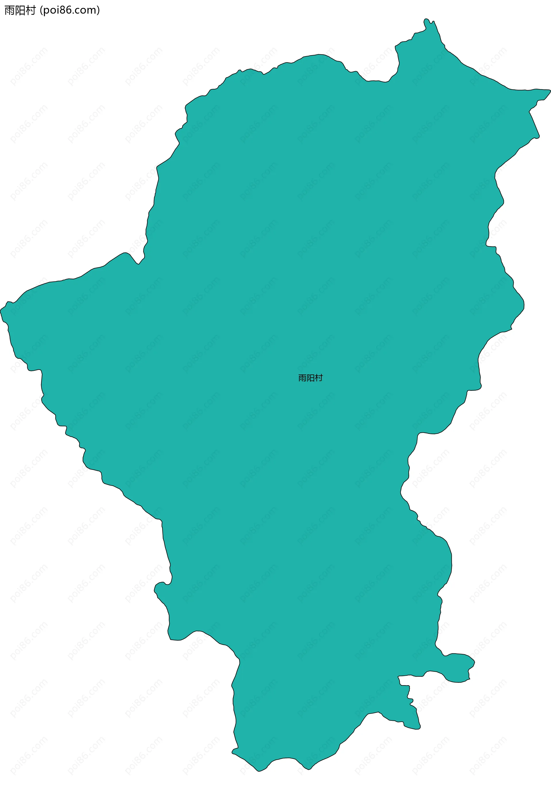 雨阳村边界地图