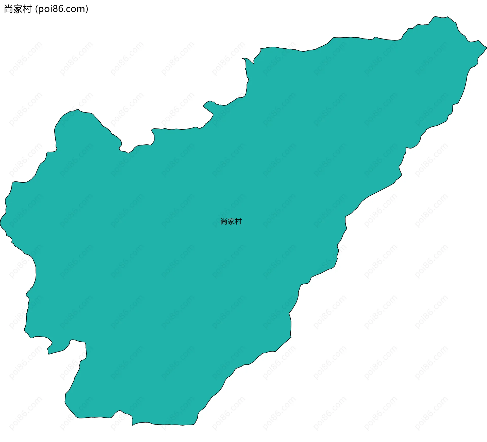 尚家村边界地图
