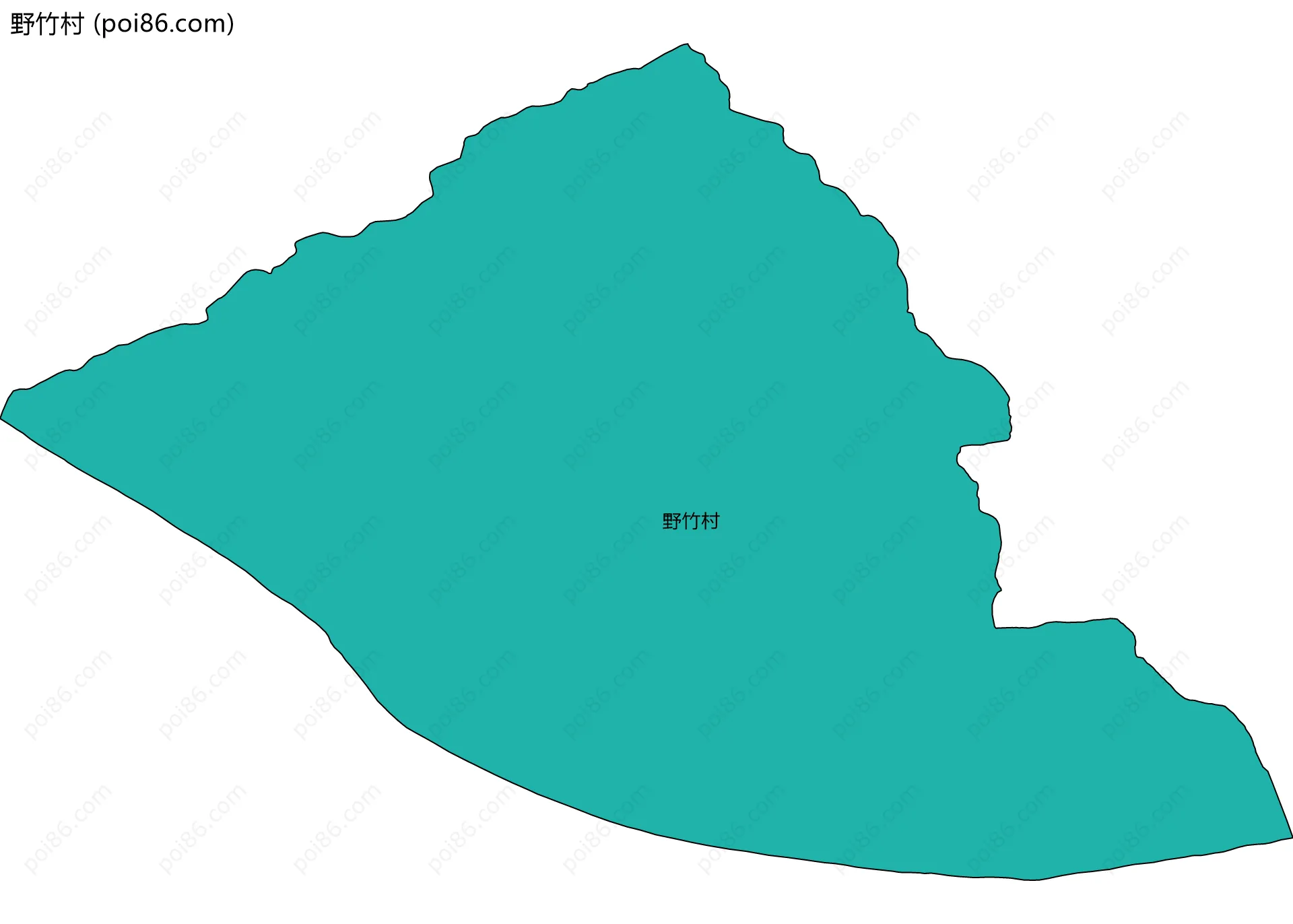 野竹村边界地图