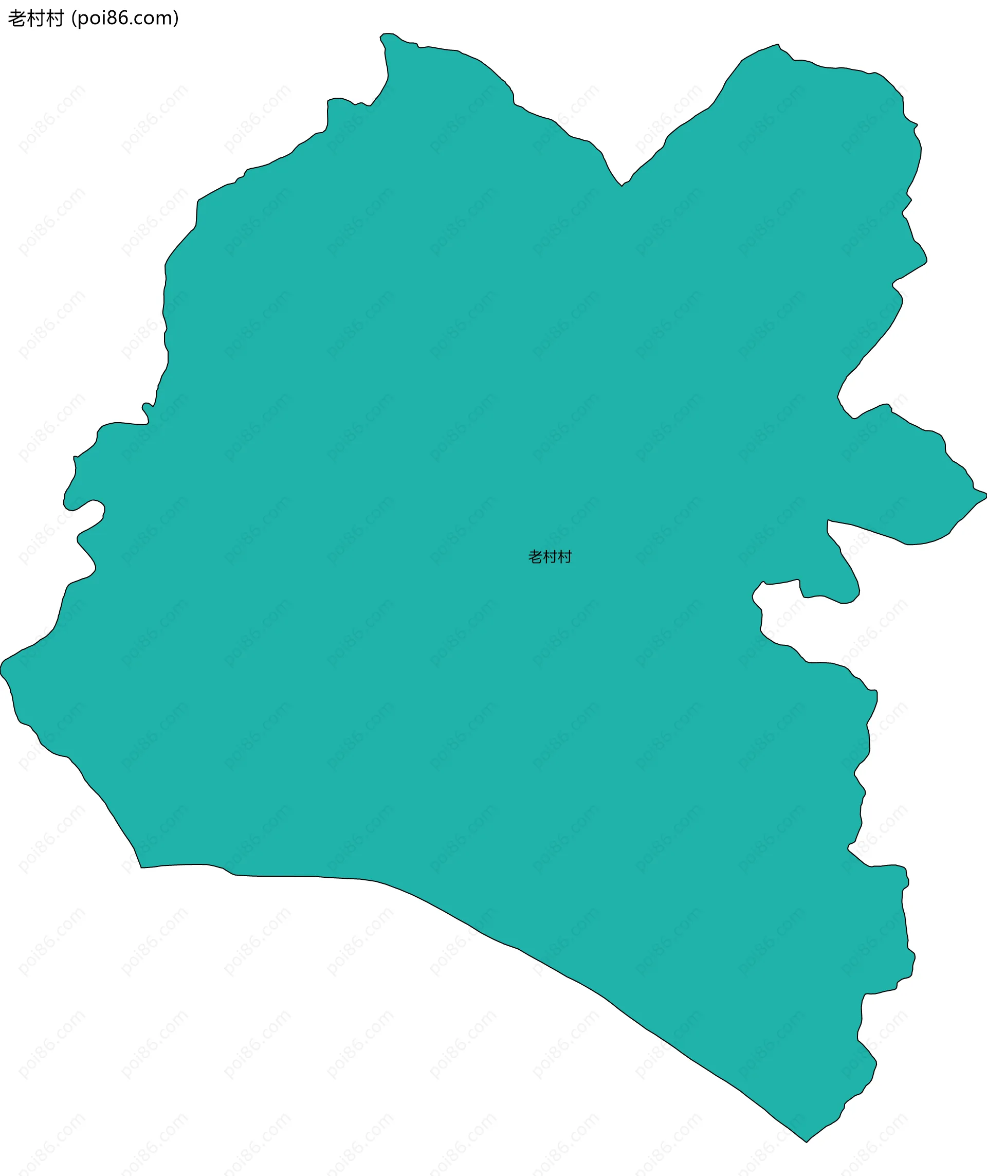 老村村边界地图