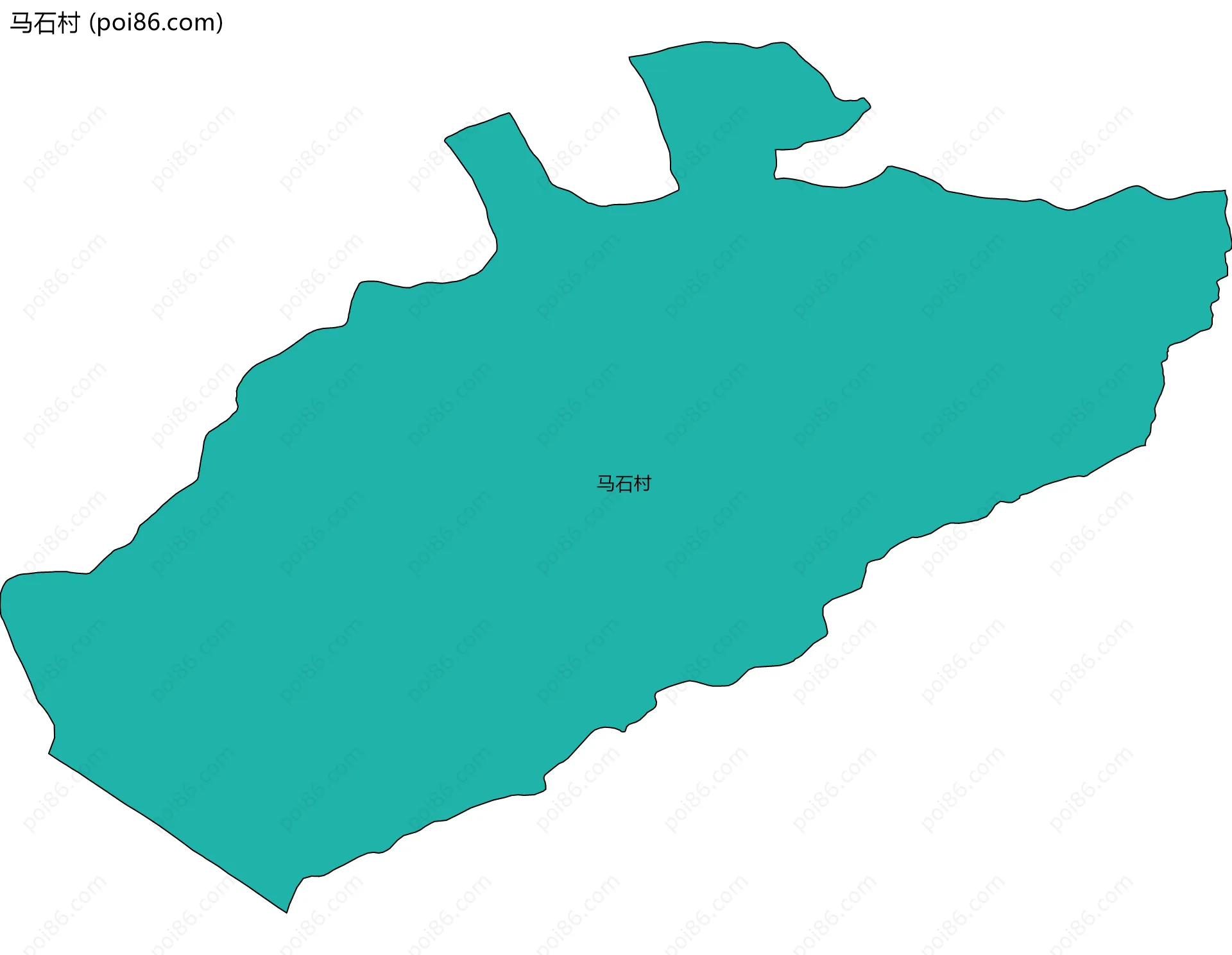马石村边界地图