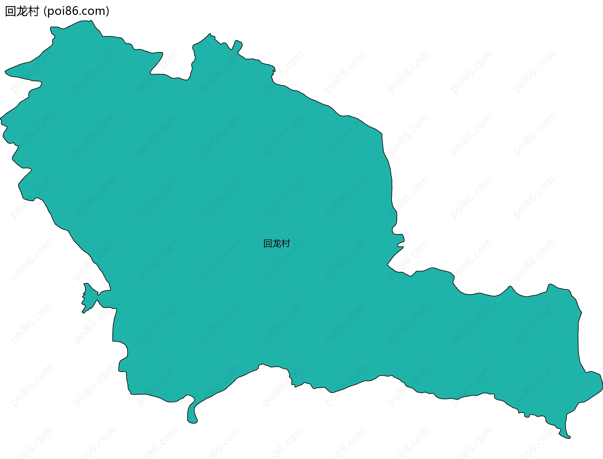 回龙村边界地图